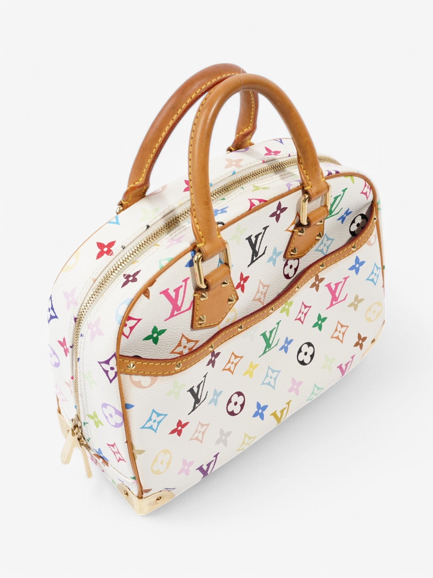 Louis Vuitton x Murakami Trouville Bag White / Multicolour Coated Canvas