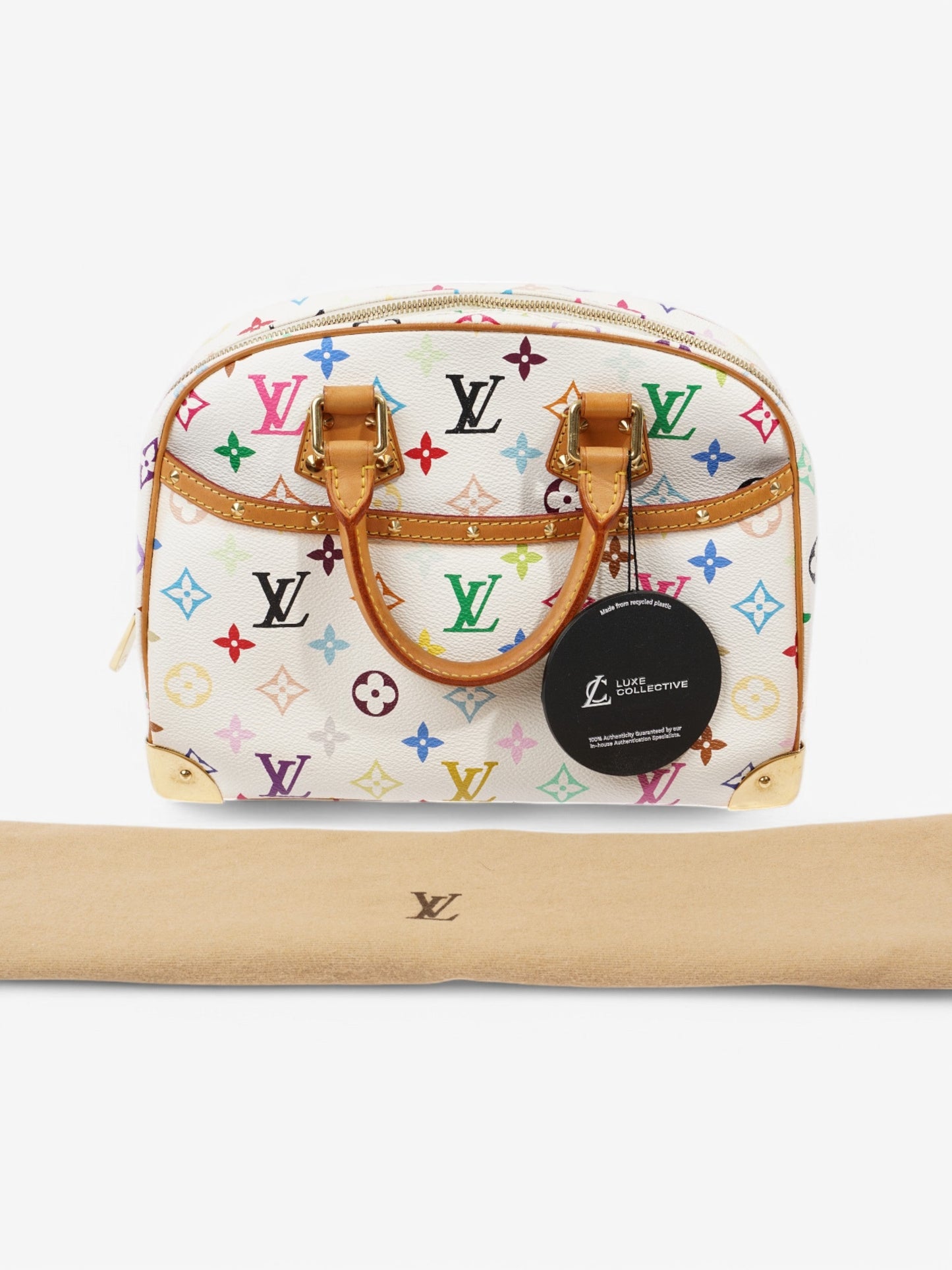 Louis Vuitton x Murakami Trouville Bag White / Multicolour Coated Canvas