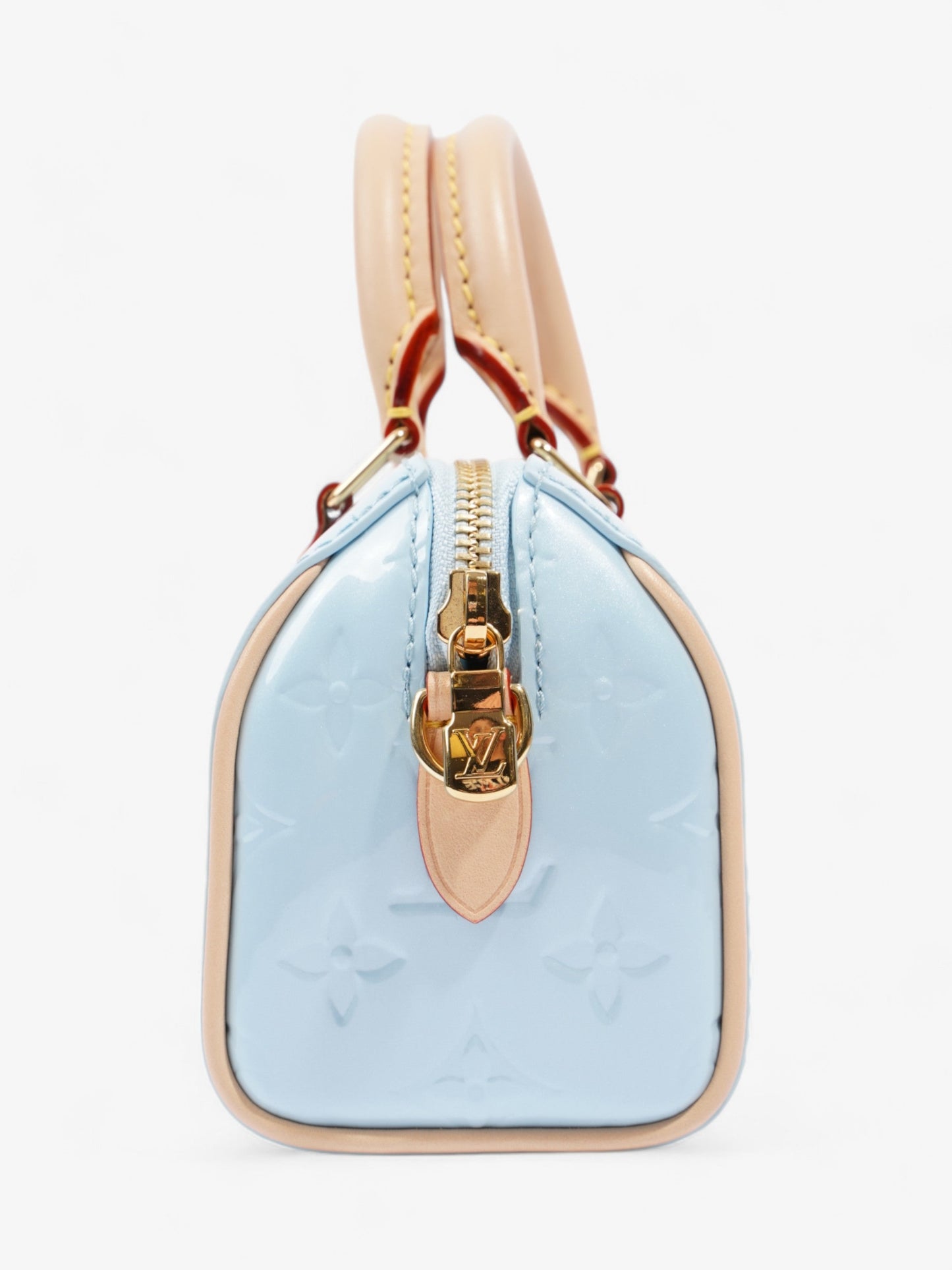 Louis Vuitton Speedy Sky Blue Vernis Leather Nano