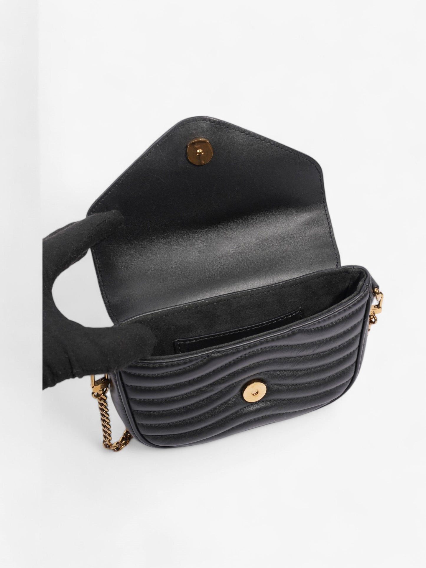Louis Vuitton New Wave Multi-Pochette Black Calfskin Leather