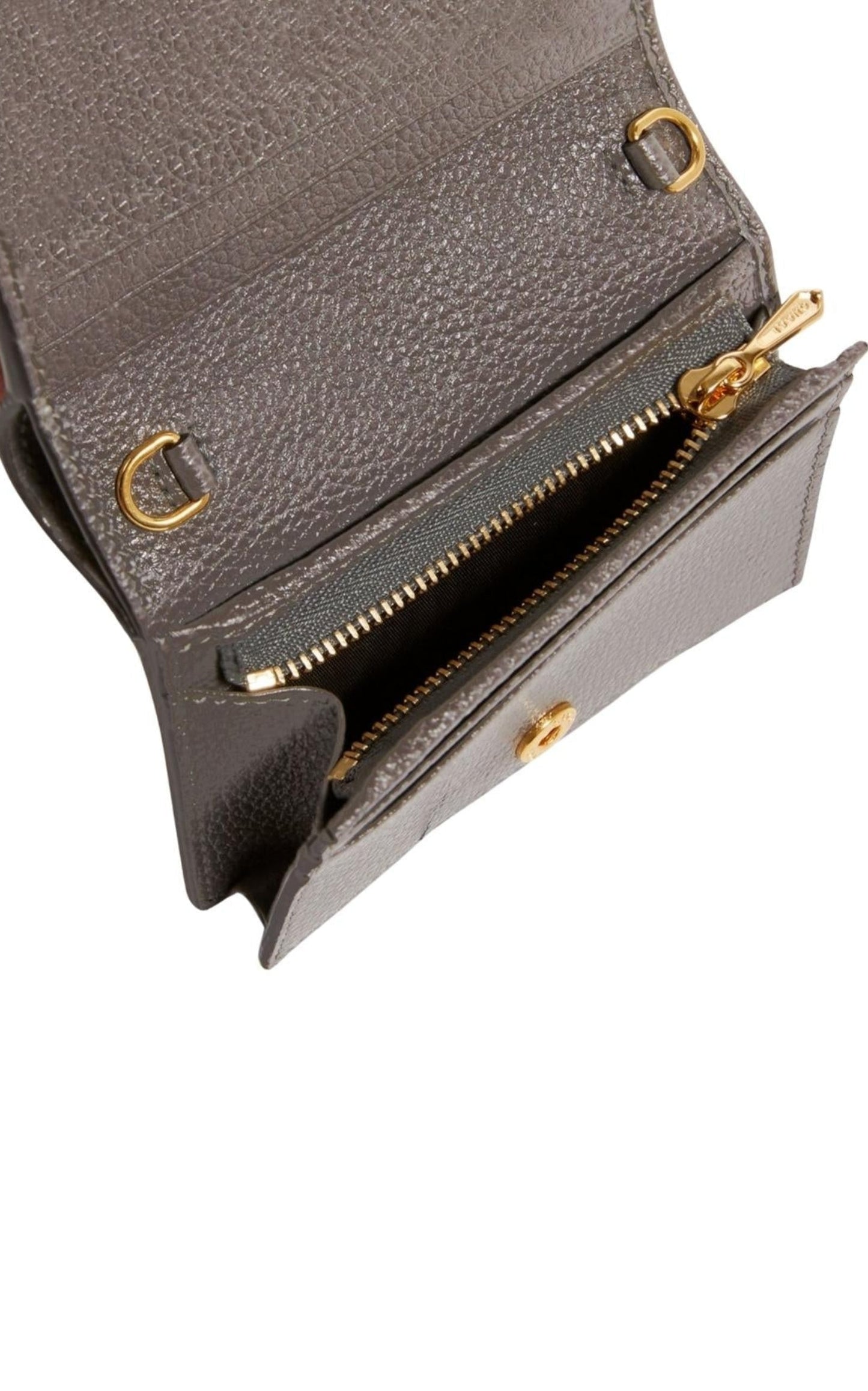 Gray Zumi Grainy Card Case Wallet