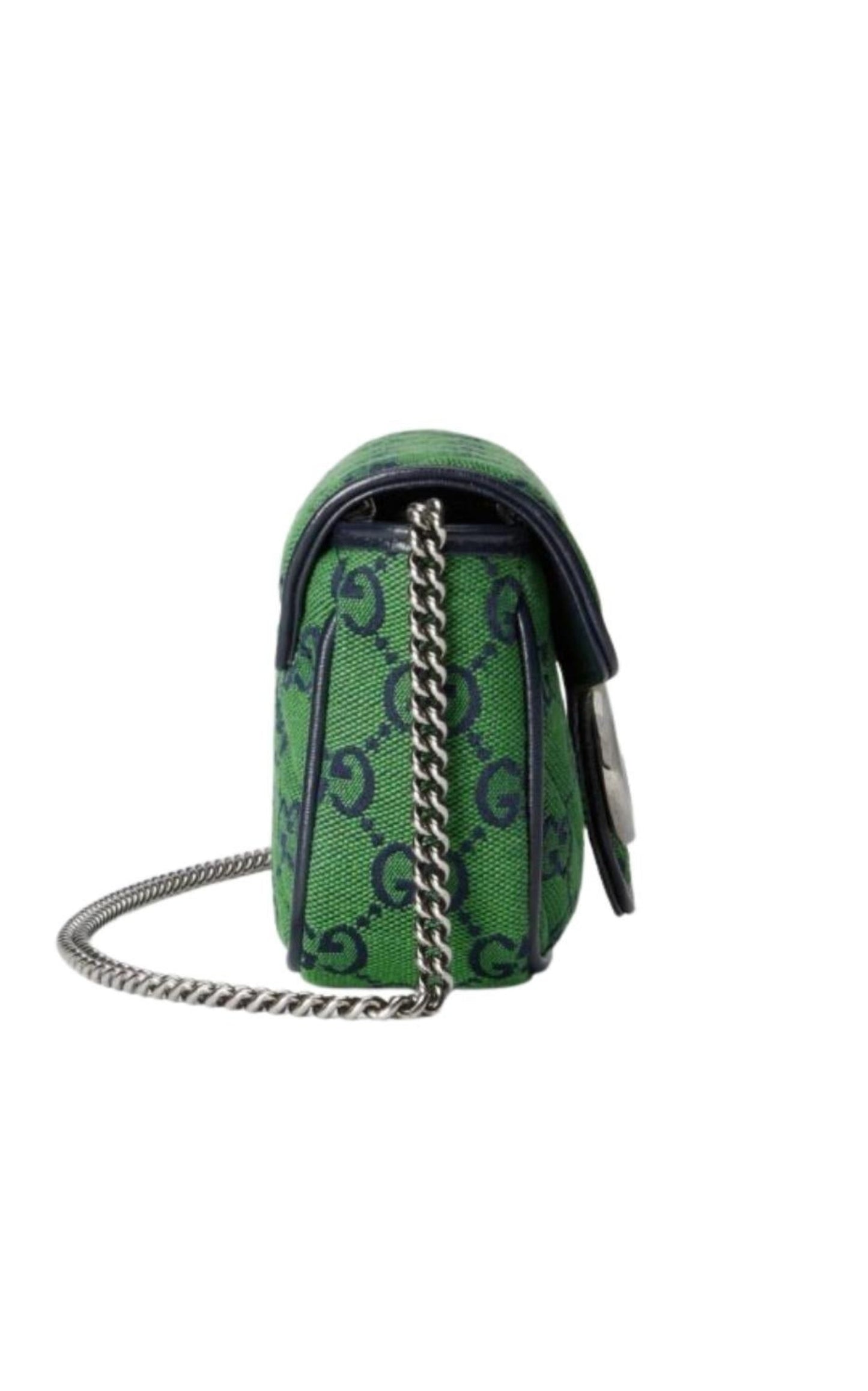 Green GG Marmont Multicolour Super Mini Bag