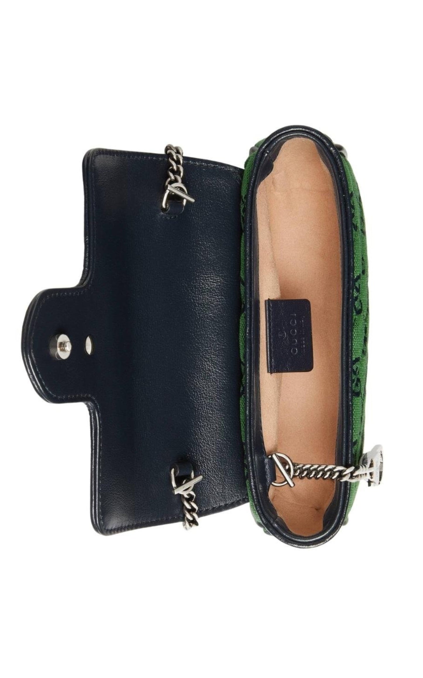 Green GG Marmont Multicolour Super Mini Bag