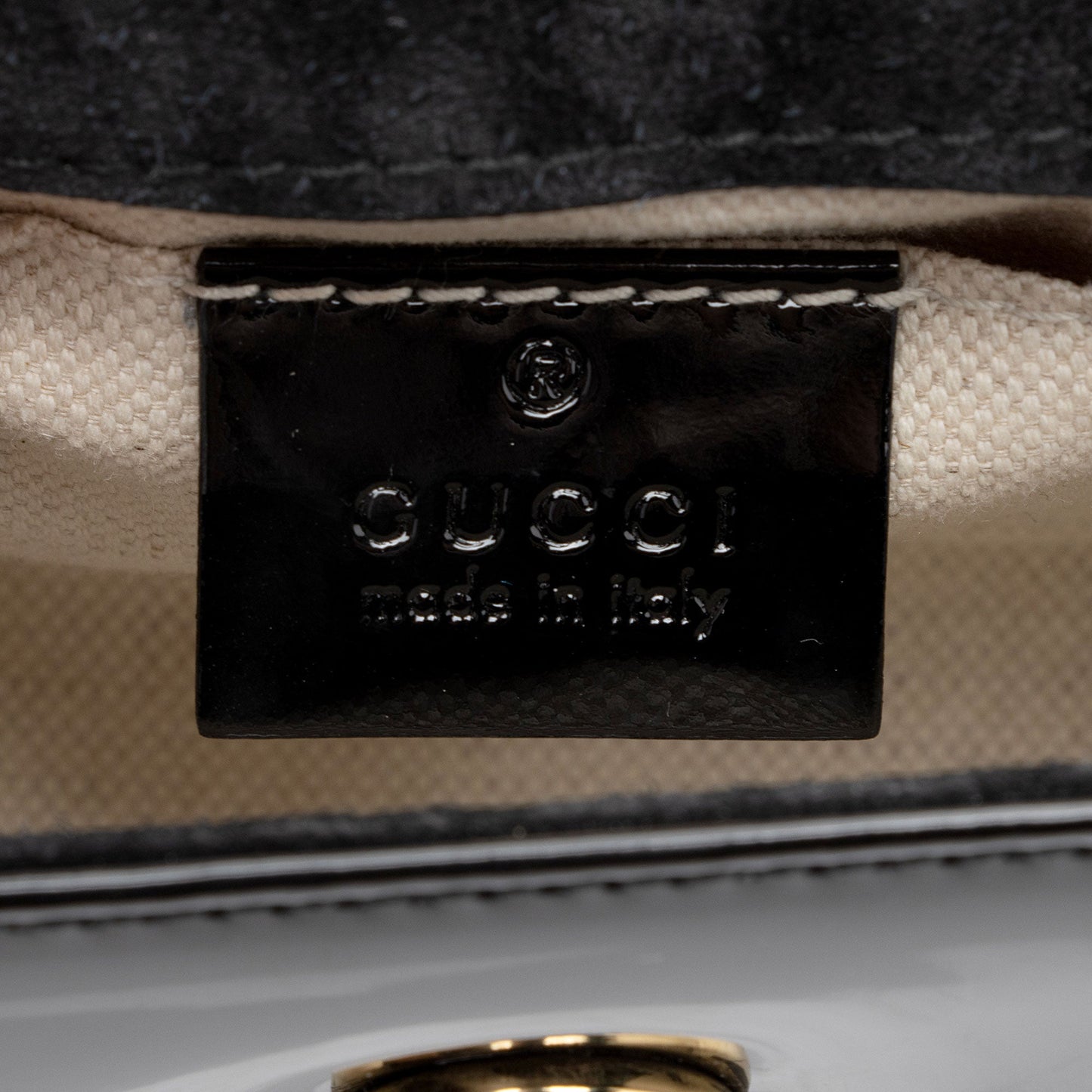 Gucci Patent Leather Bamboo Night Evening Bag (SHF-Mr23VK)
