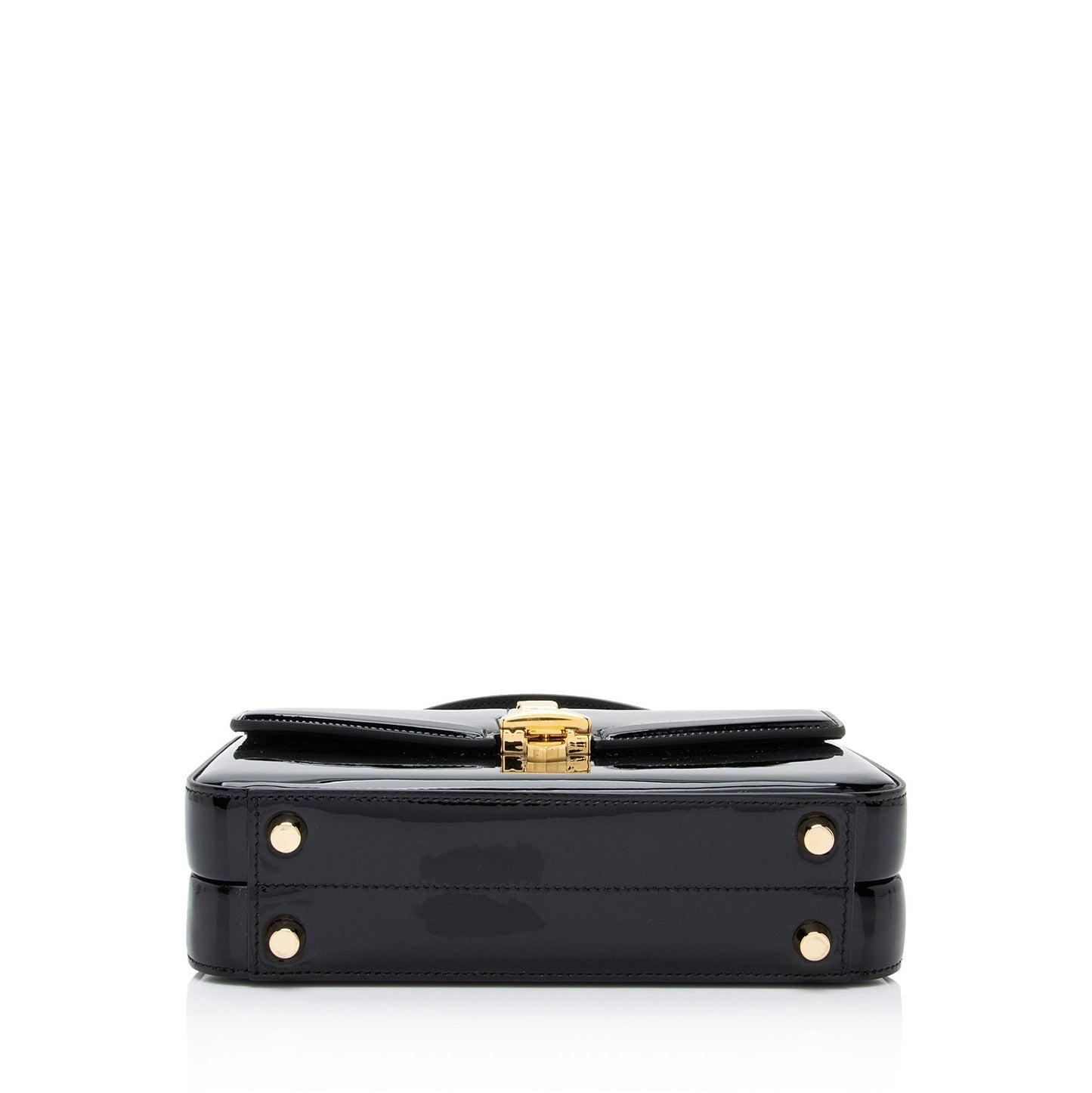 Gucci Patent Leather Sylvie 1969 Mini Top Handle (SHF-LRHVS4)