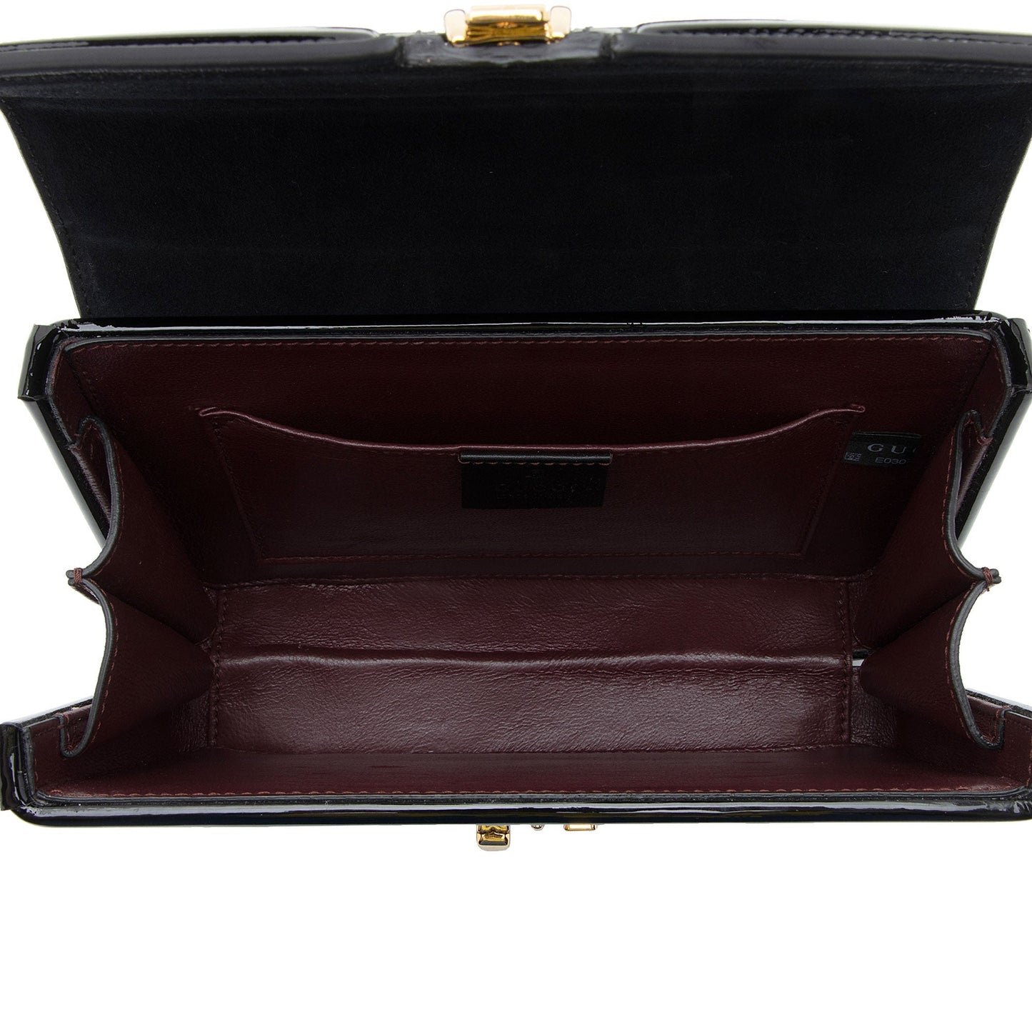 Gucci Patent Leather Sylvie 1969 Mini Top Handle (SHF-LRHVS4)