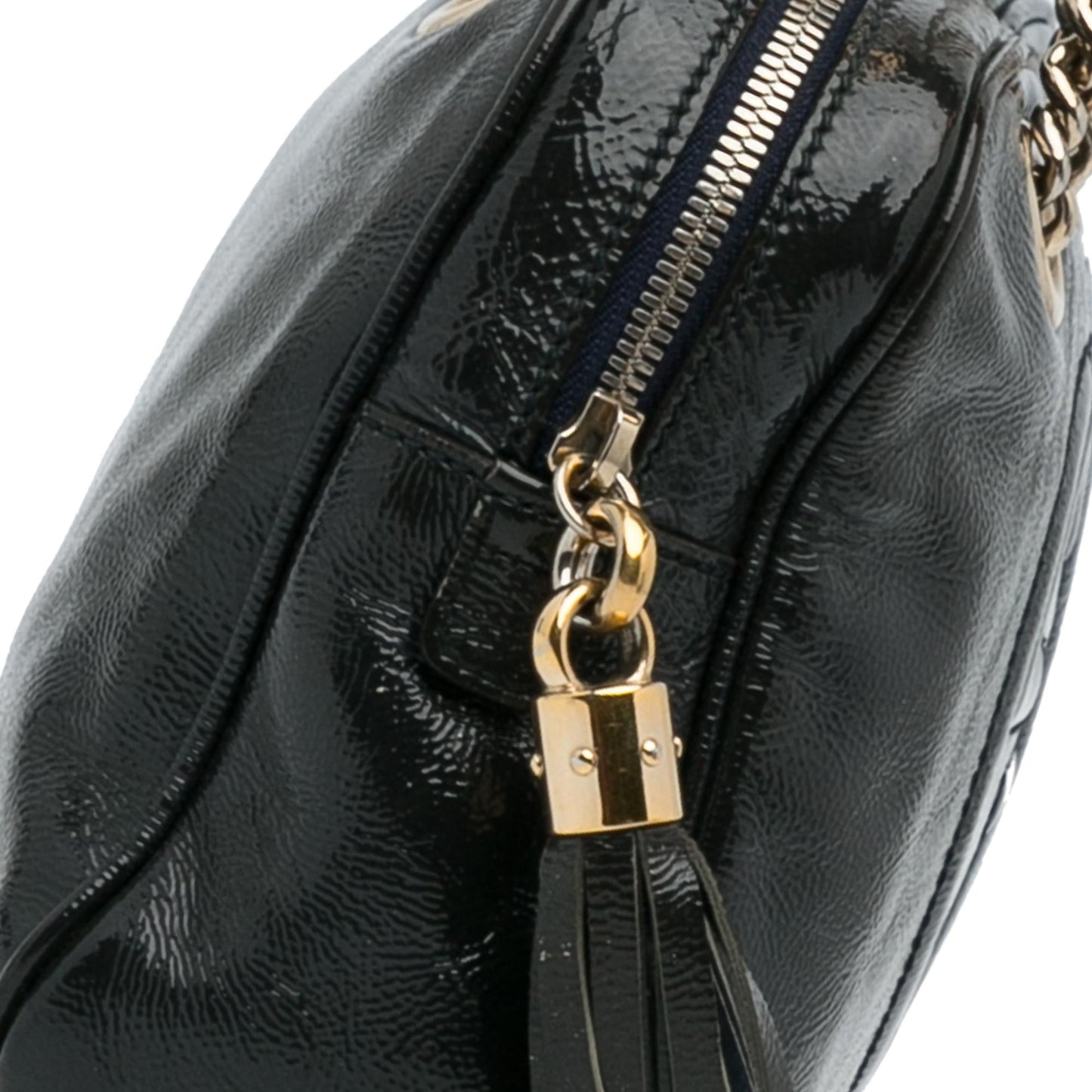 Gucci Patent Soho Chain Shoulder Bag (SHG-EHEZ8m)