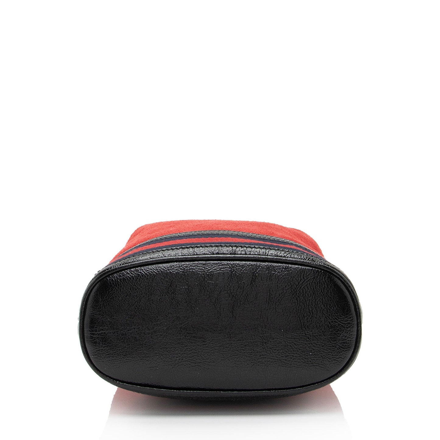 Gucci Suede Patent Leather Ophidia Small Bucket Bag (SHF-Ig61ee)