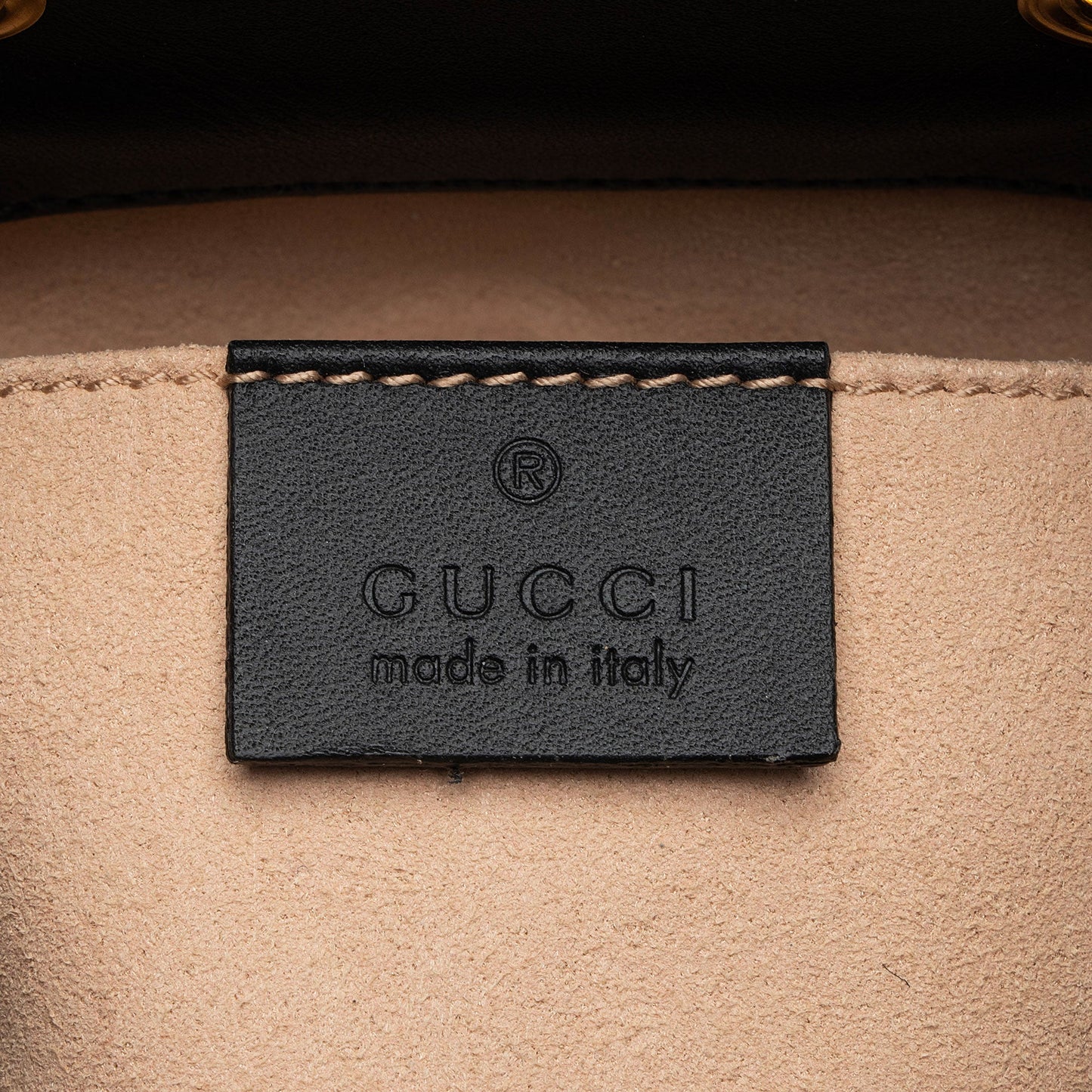 Gucci Suede Patent Leather Ophidia Small Bucket Bag (SHF-Ig61ee)