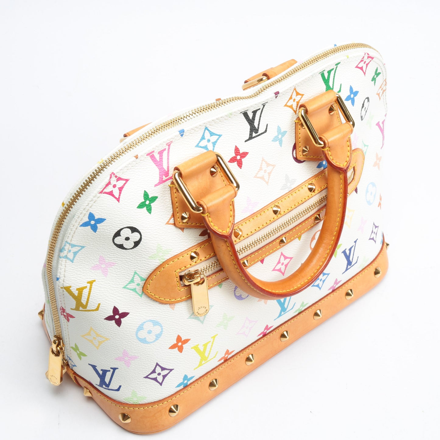 LOUIS VUITTON Murakami Multicolor PM Alma (2003) White