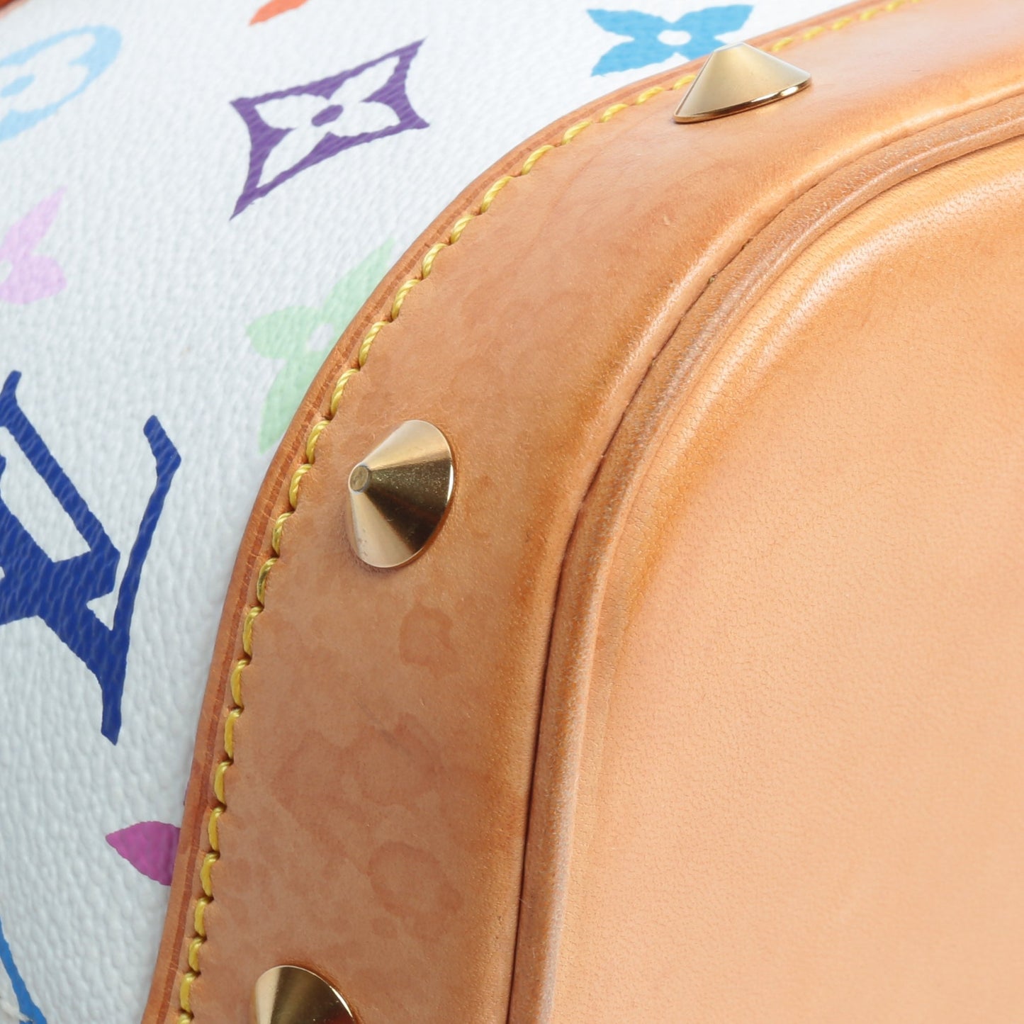 LOUIS VUITTON Murakami Multicolor PM Alma (2003) White