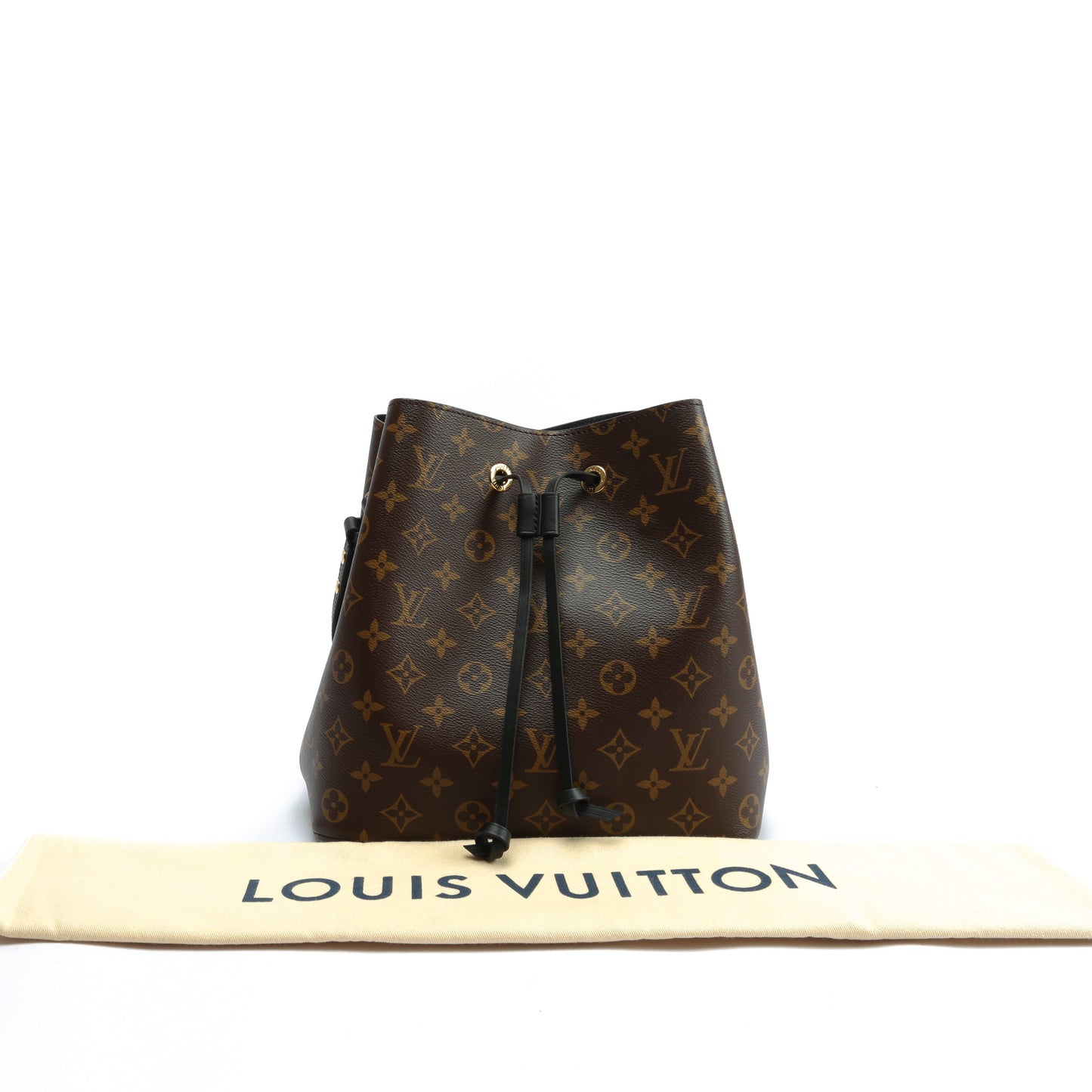 LOUIS VUITTON NéoNoé MM Monogram w/Blk Trim