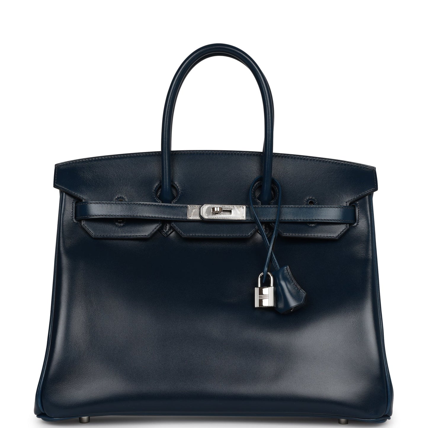 Hermes Birkin 35 Bleu De Prusse Box Calf GuillochÃƒÆ’Ã‚Â© Palladium Hardware