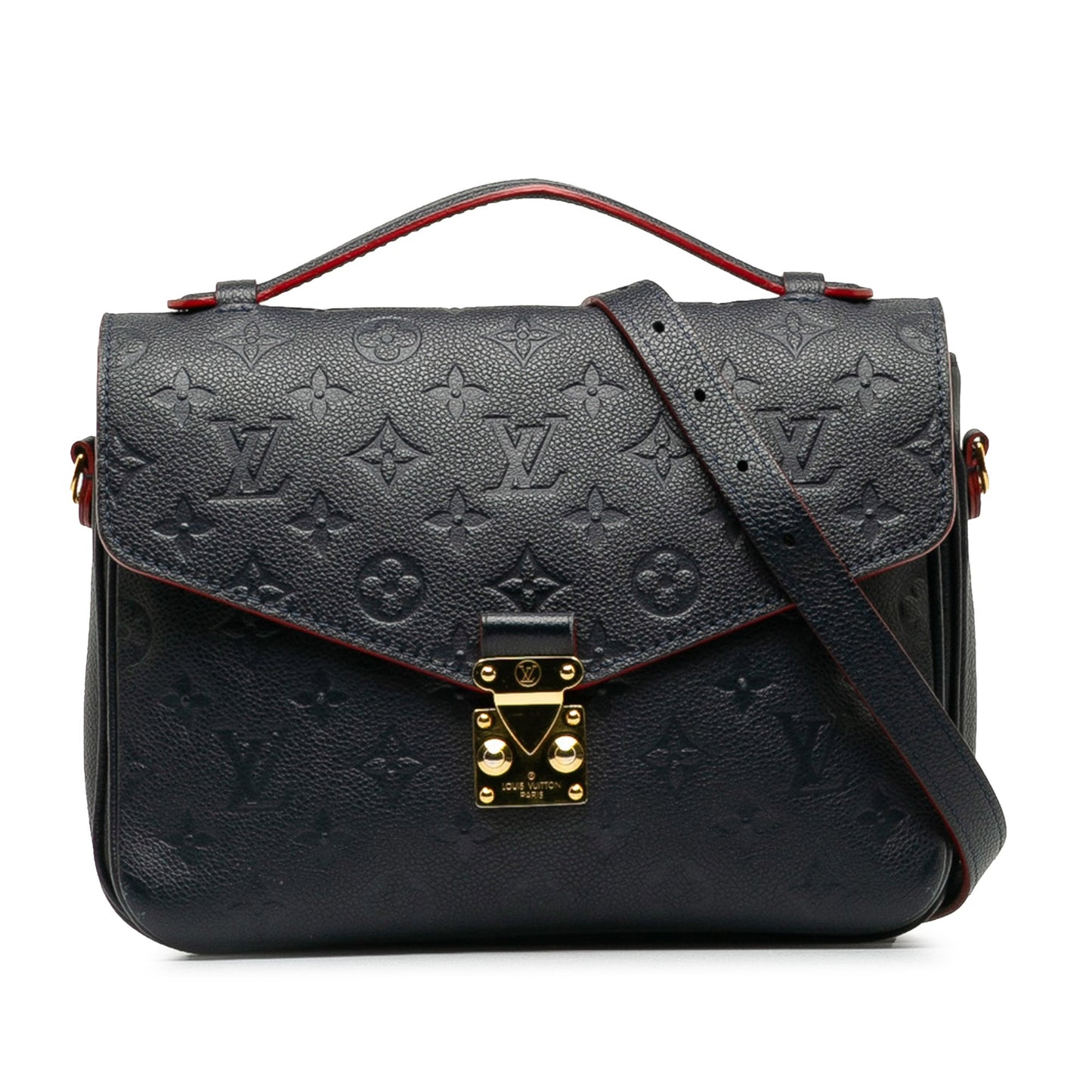 Blue Louis Vuitton Monogram Empreinte Pochette Metis