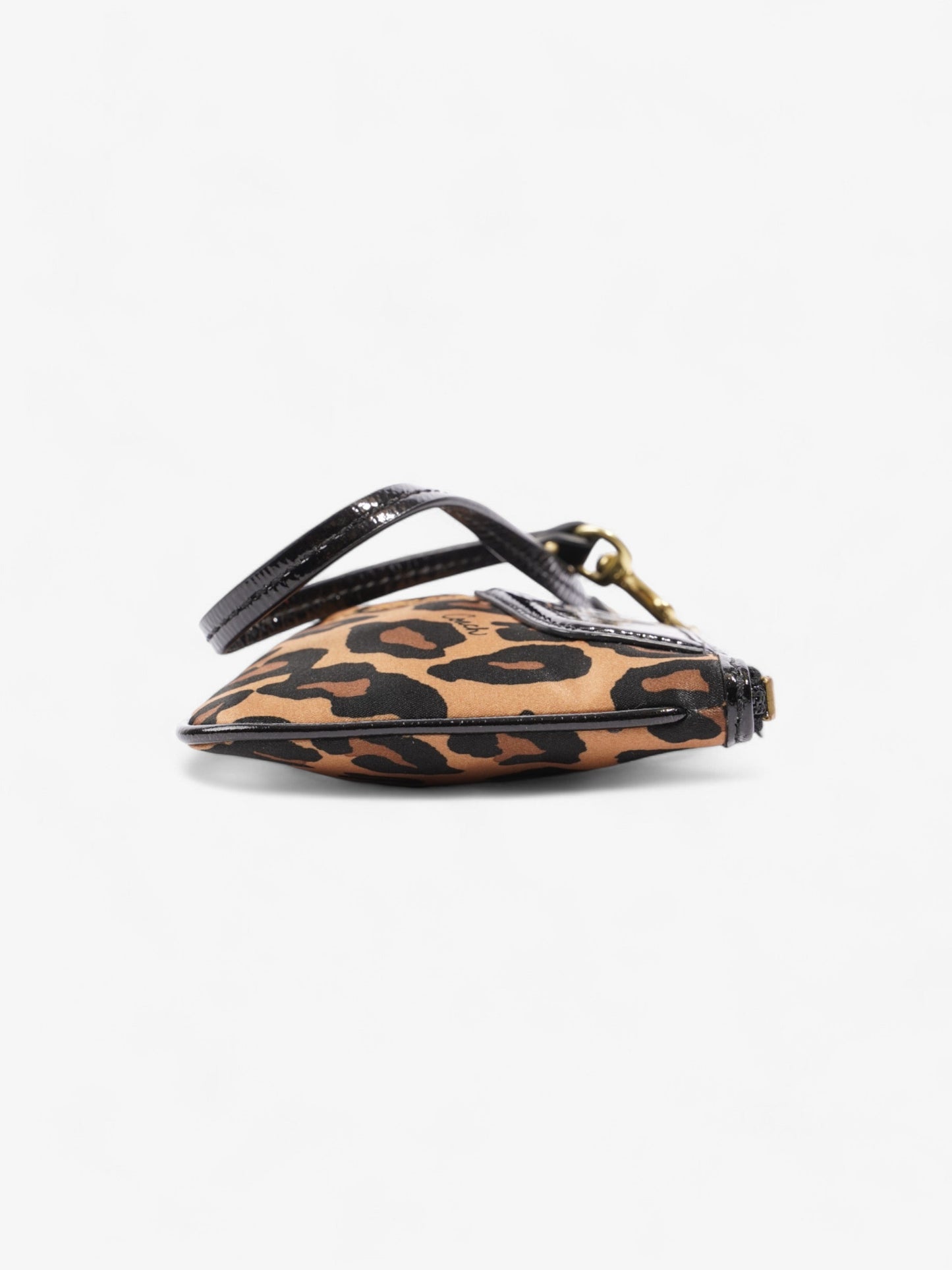 Coach Wristlet Leopard Print Canvas