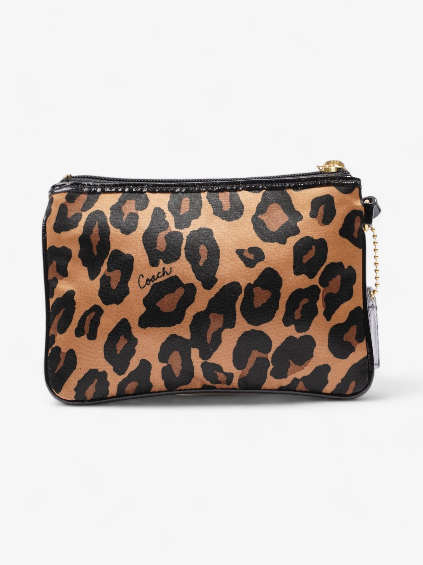 Coach Wristlet Leopard Print Canvas