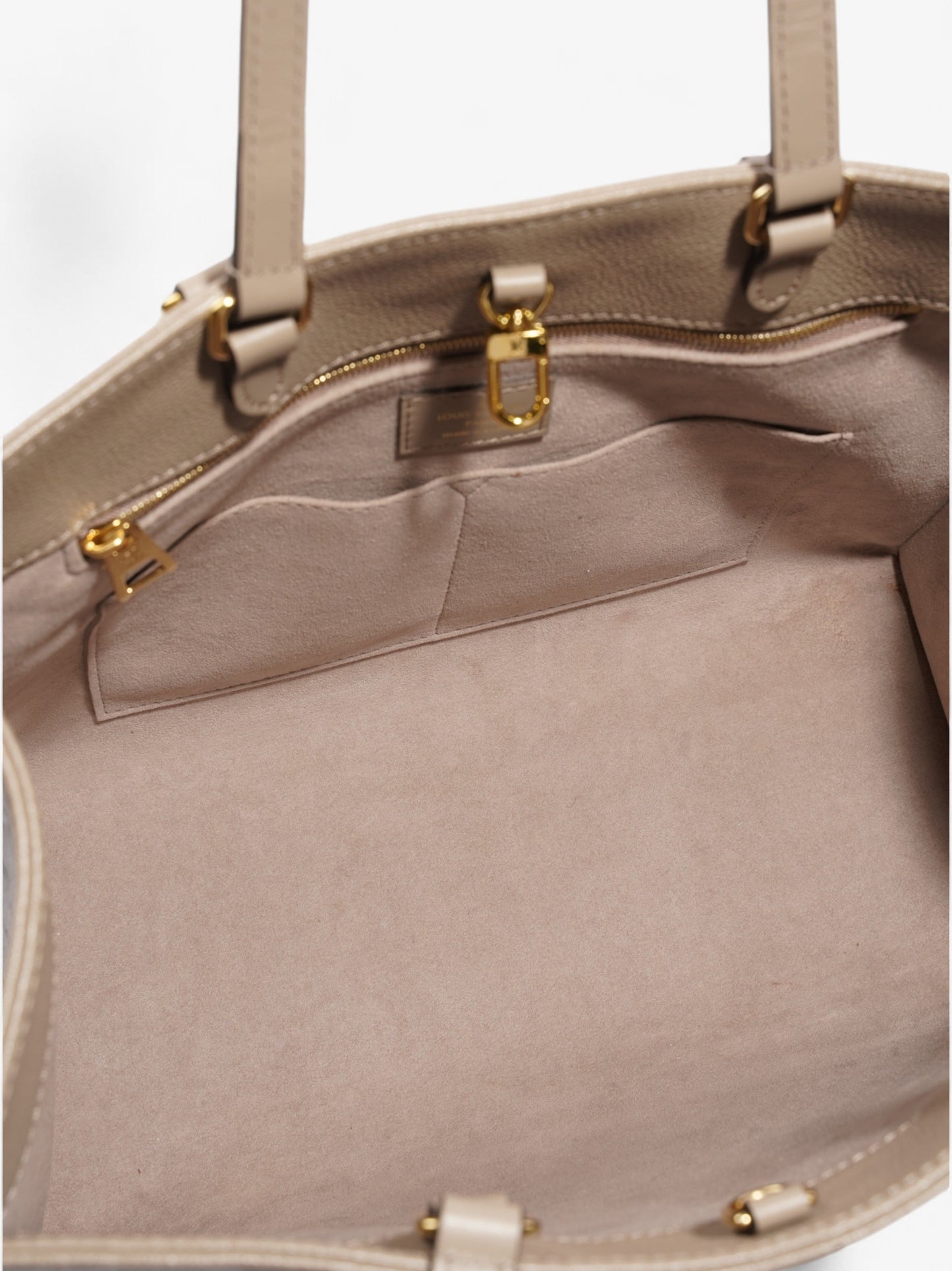 Louis Vuitton On the Go Monogram Empreinte / Beige Empreinte Leather MM