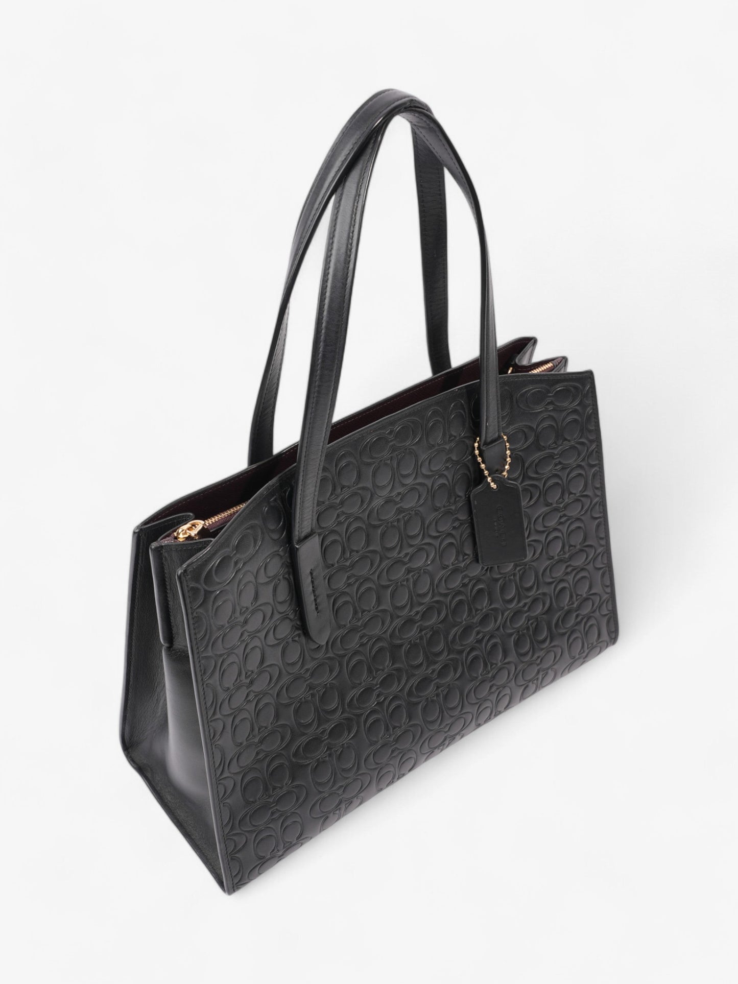 Coach Charlie Carryall Black Leather