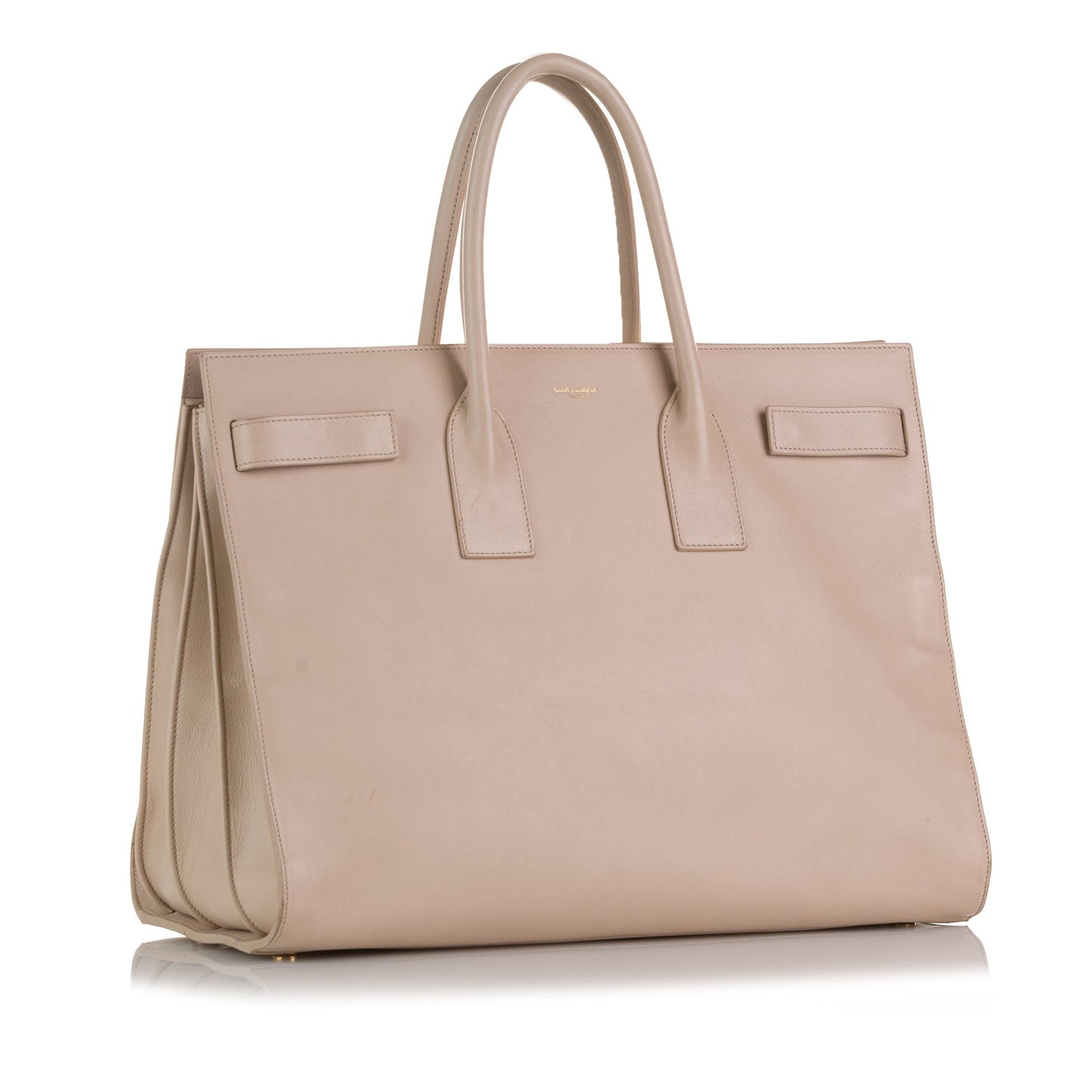 Brown Saint Laurent Large Sac de Jour Tote Bag