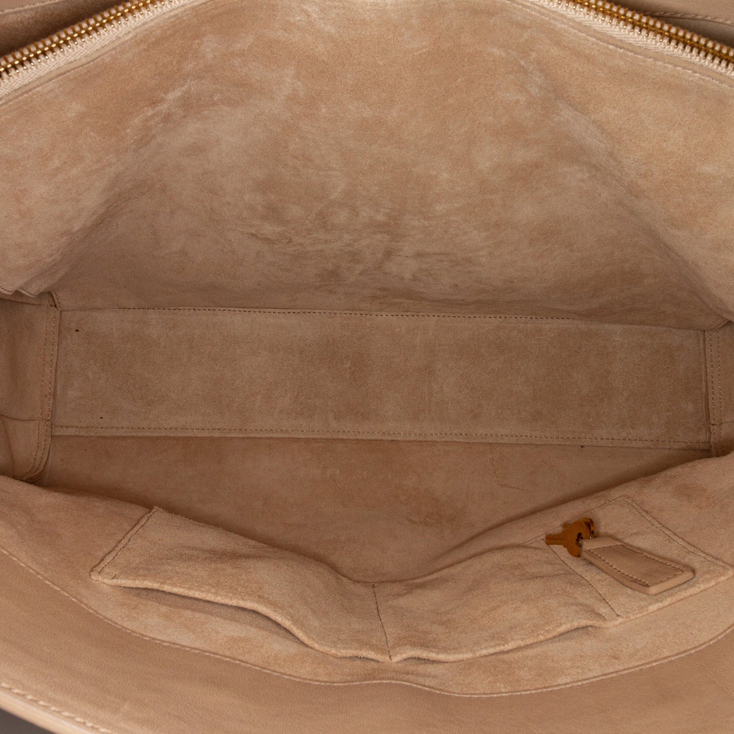 Beige Saint Laurent Large Sac de Jour Tote Bag