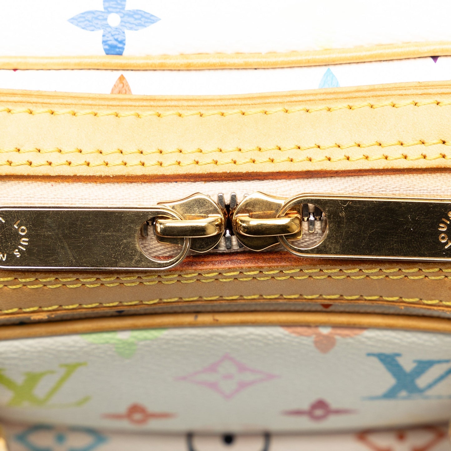 White Louis Vuitton Monogram Multicolore Priscilla Handbag