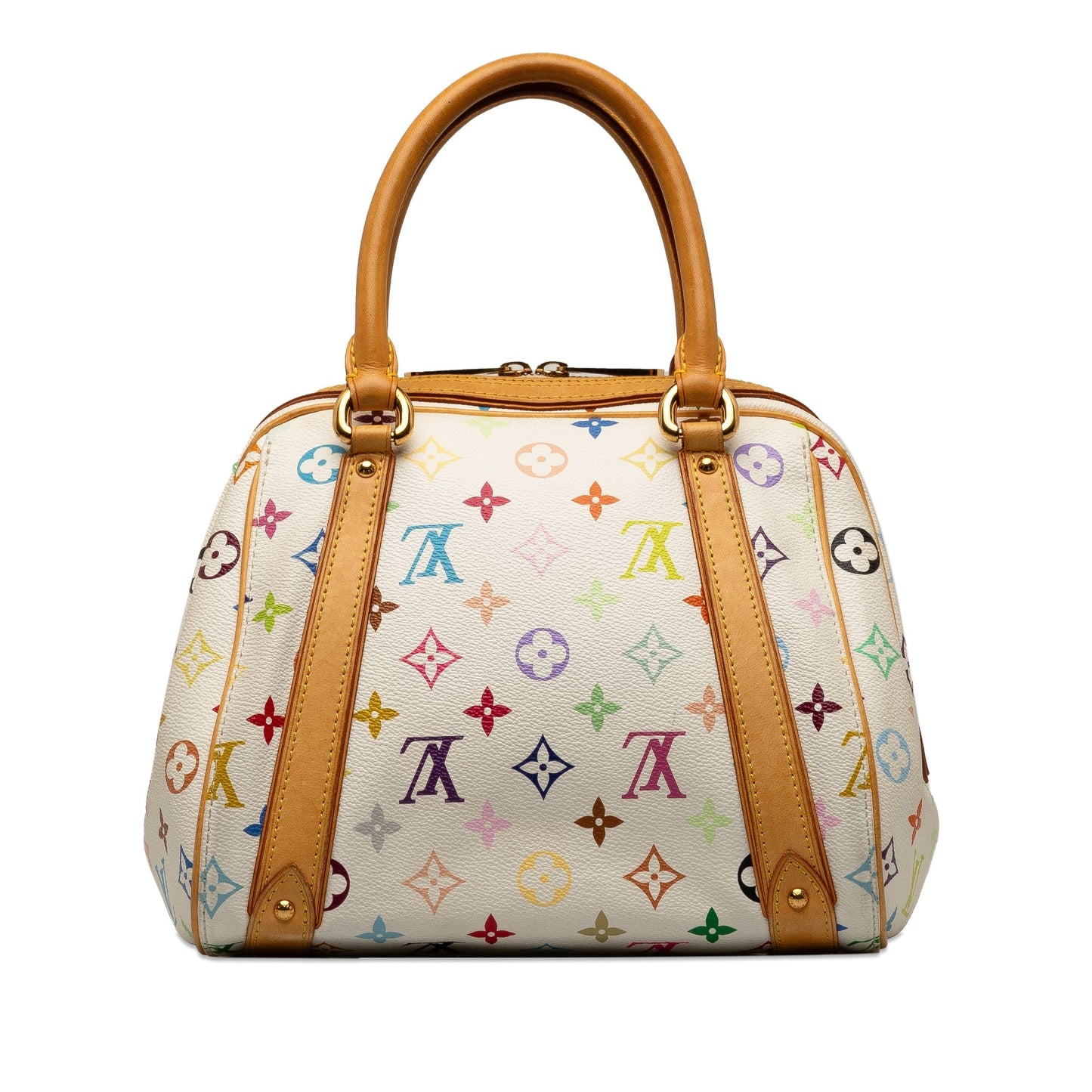 White Louis Vuitton Monogram Multicolore Priscilla Handbag