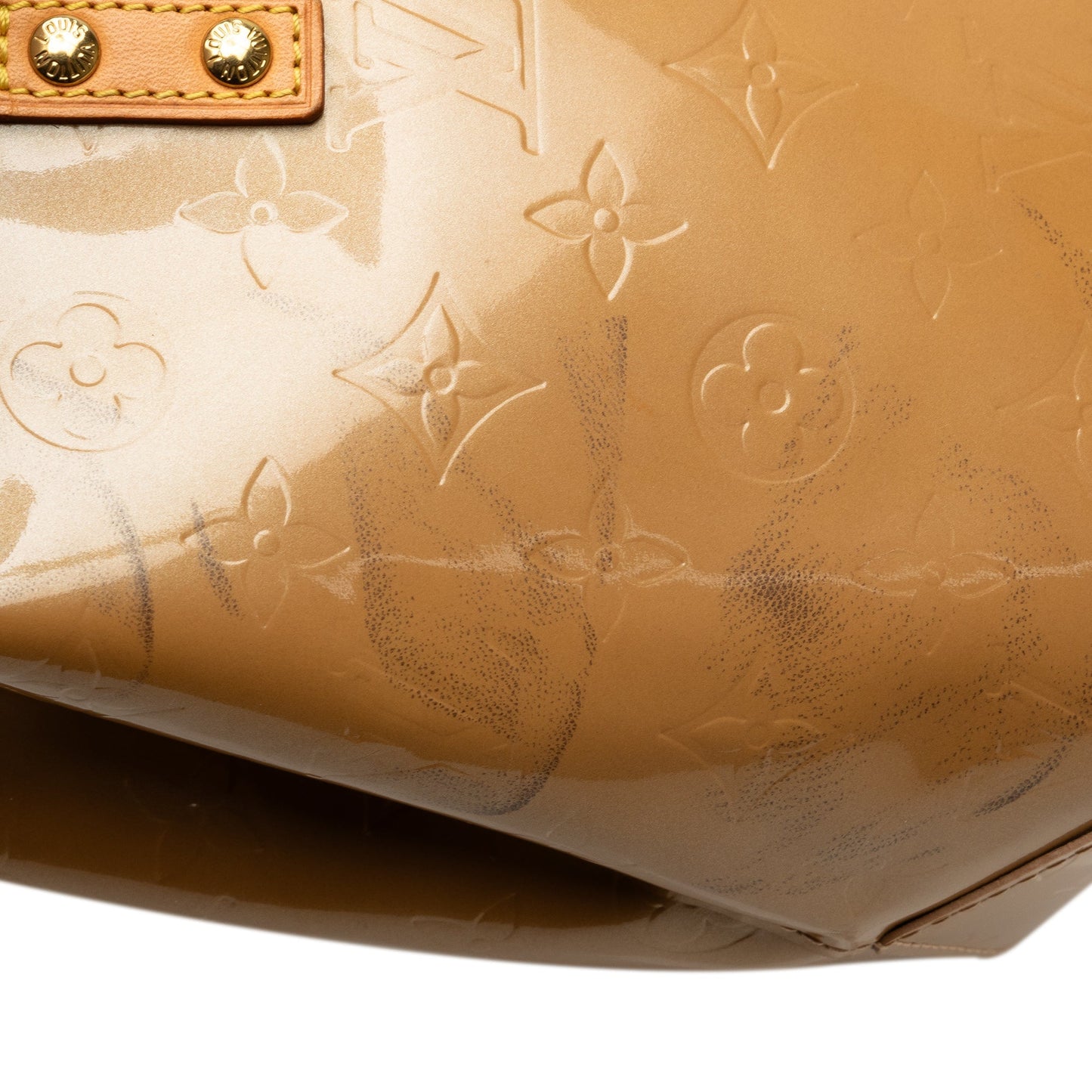 Brown Louis Vuitton Monogram Vernis Reade PM Handbag