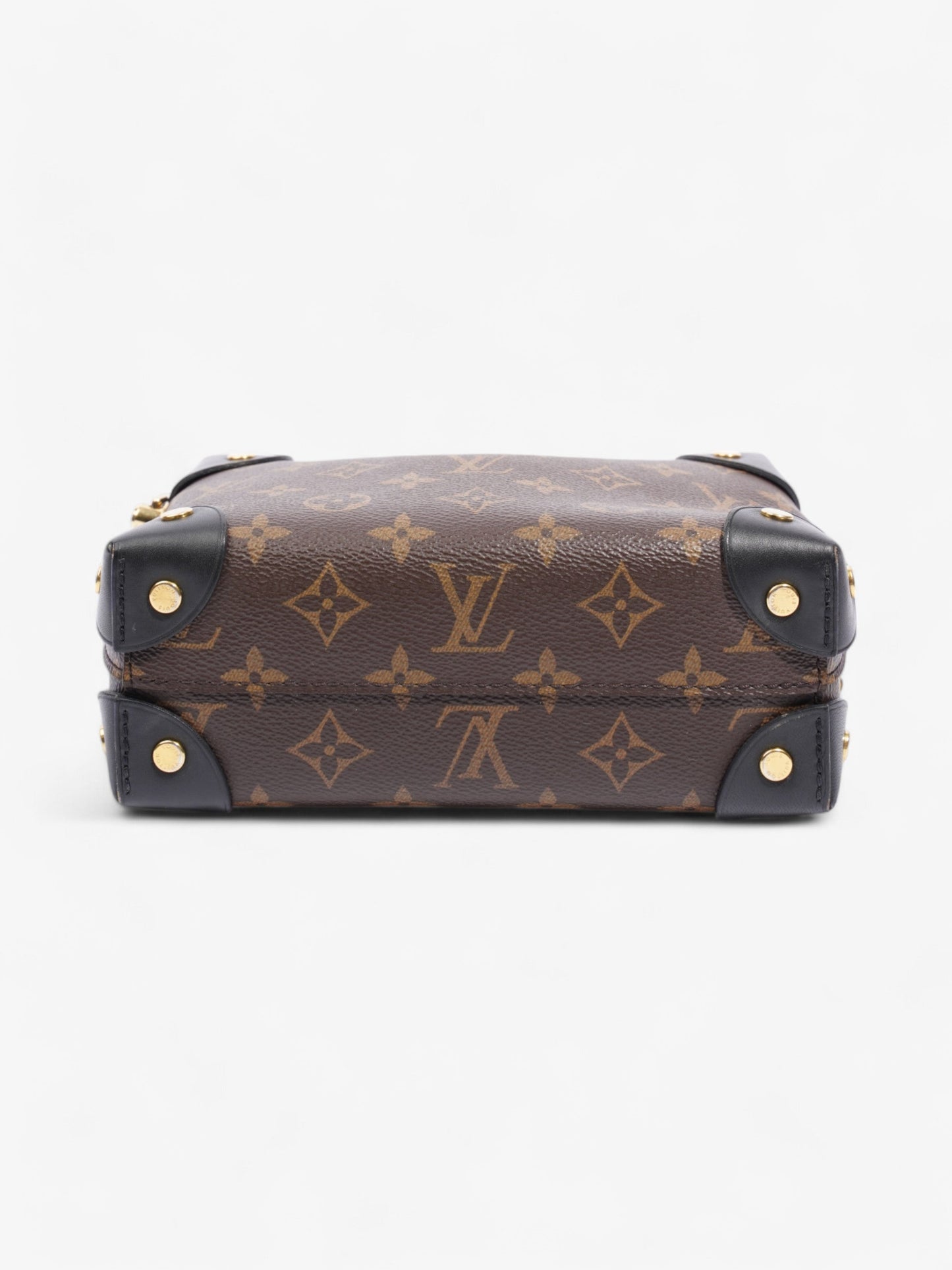 Louis Vuitton Petite Malle Monogram / Black Coated Canvas