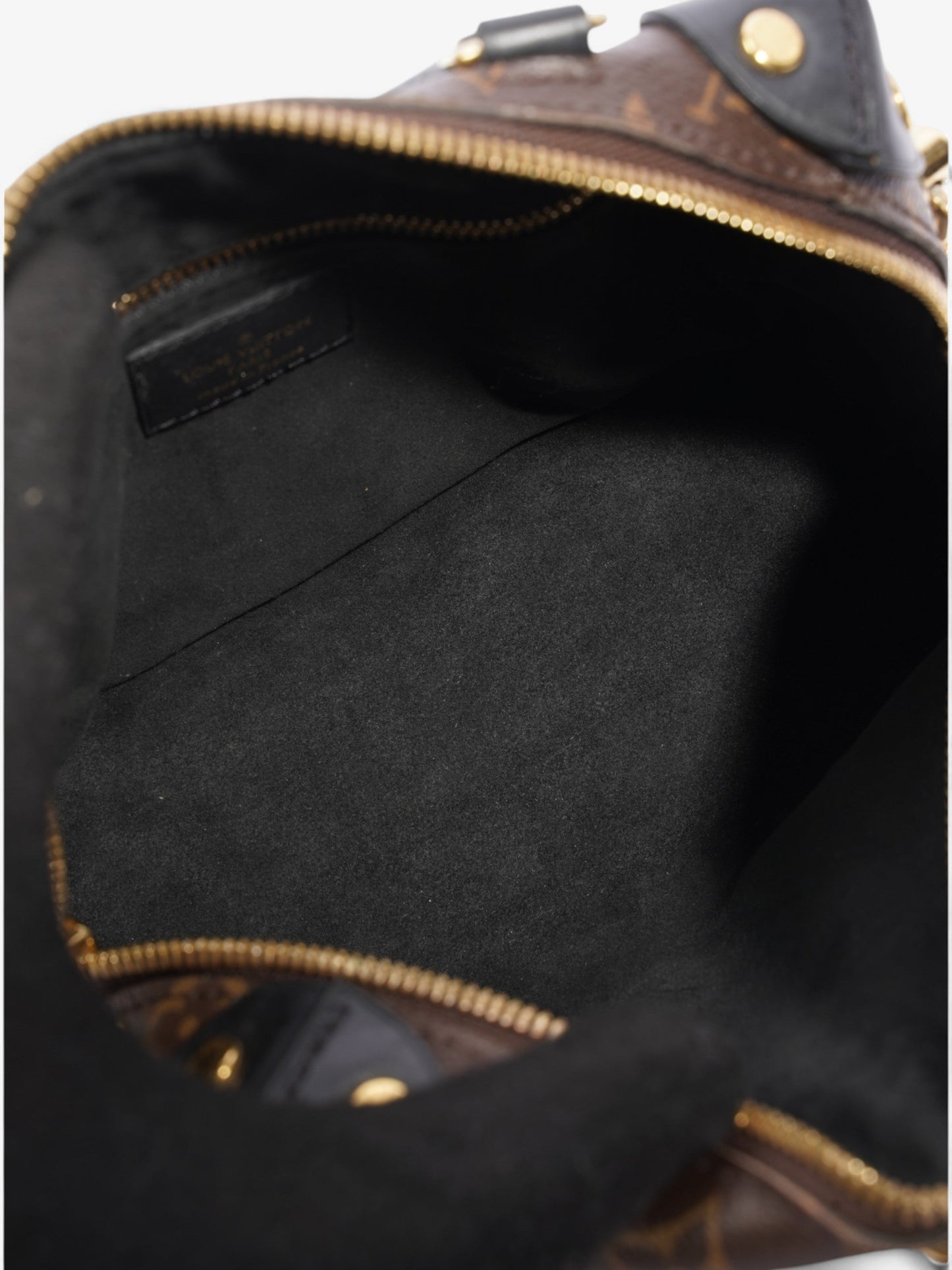 Louis Vuitton Petite Malle Monogram / Black Coated Canvas