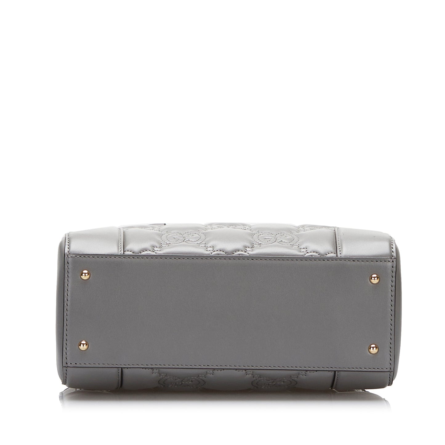 Gucci GG Handbag Grey MatelassÃƒÆ’Ã‚Â© Leather