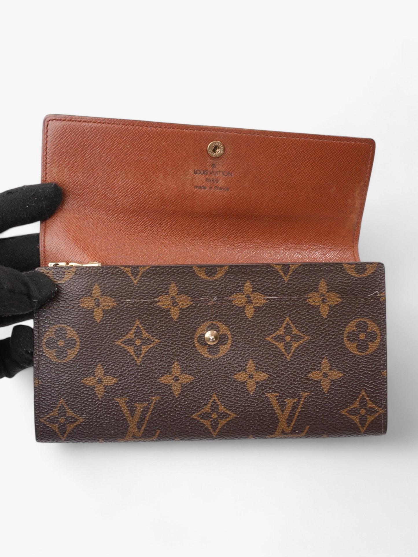 Louis Vuitton Sarah Wallet Monogram Coated Canvas
