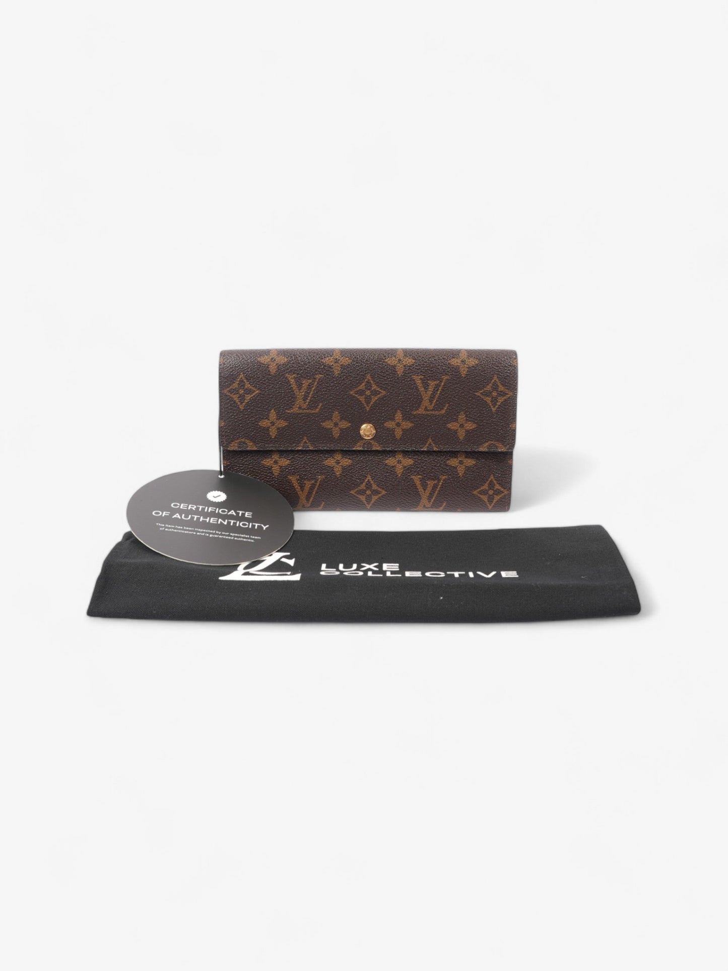 Louis Vuitton Sarah Wallet Monogram Coated Canvas