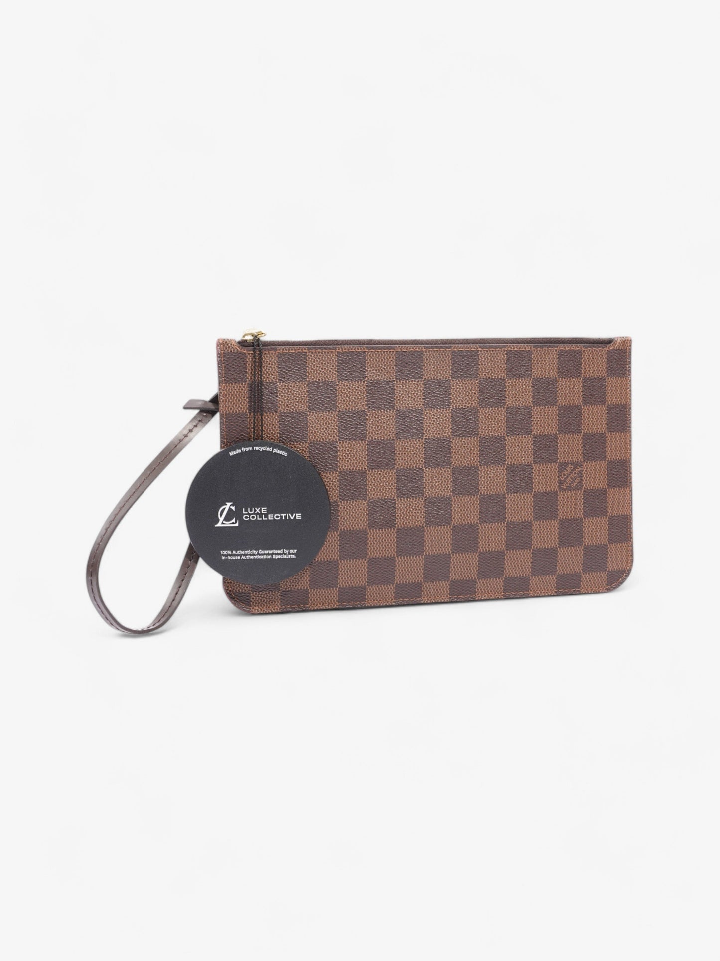 Louis Vuitton Neverful Pochette Damier Ebene Coated Canvas