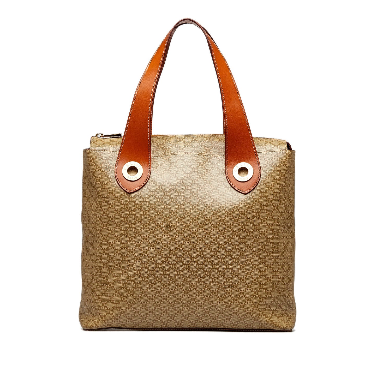 Tan Celine Macadam Tote