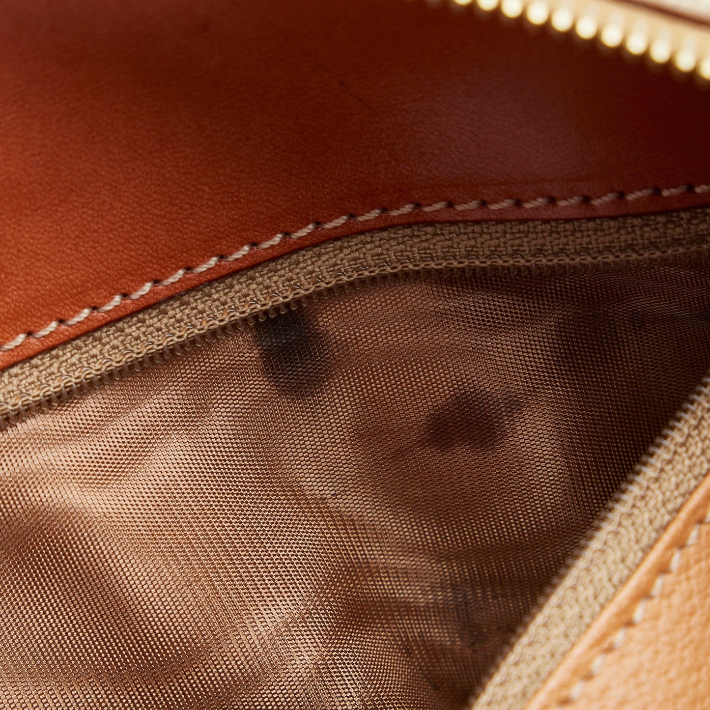 Tan Celine Macadam Tote