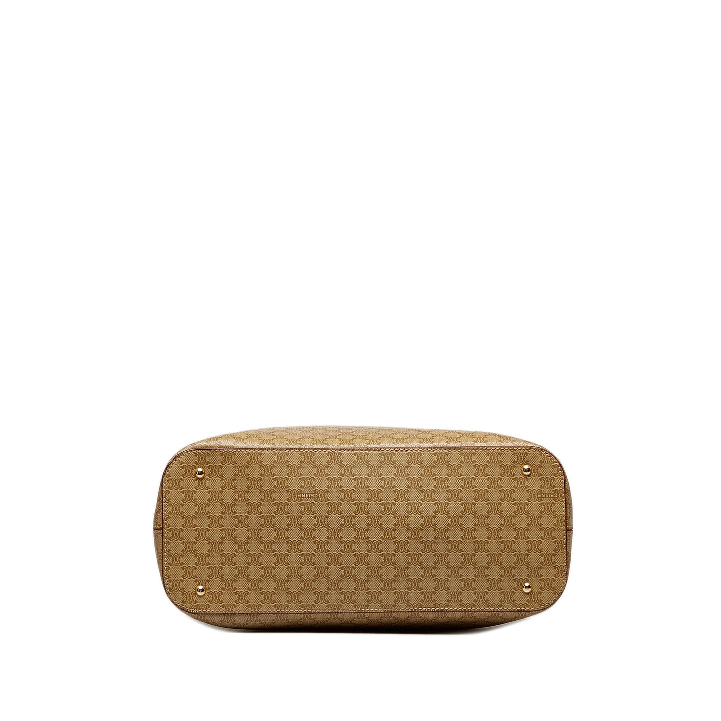 Tan Celine Macadam Tote