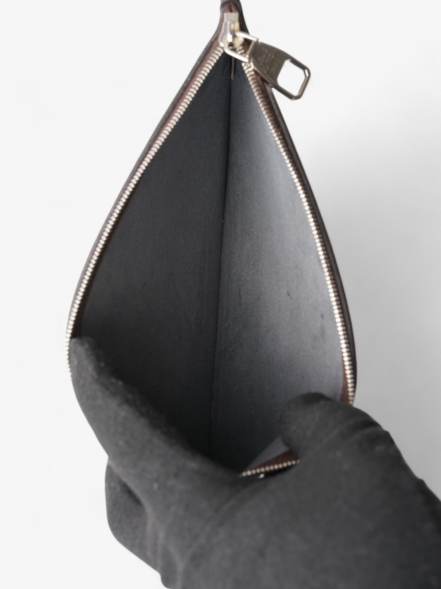 Louis Vuitton Hina Monogram Mahina / Black Calfskin Leather MM