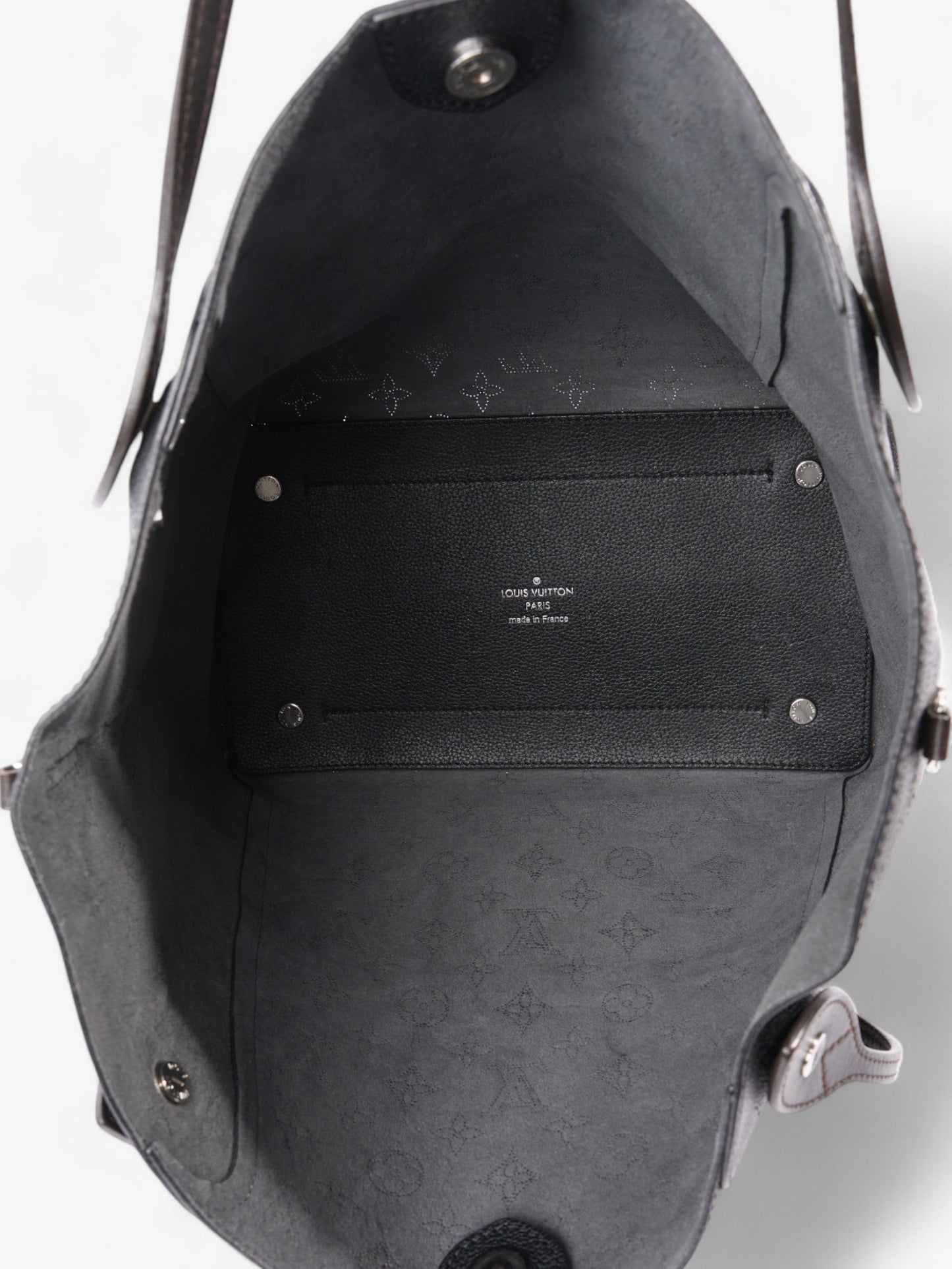 Louis Vuitton Hina Monogram Mahina / Black Calfskin Leather MM