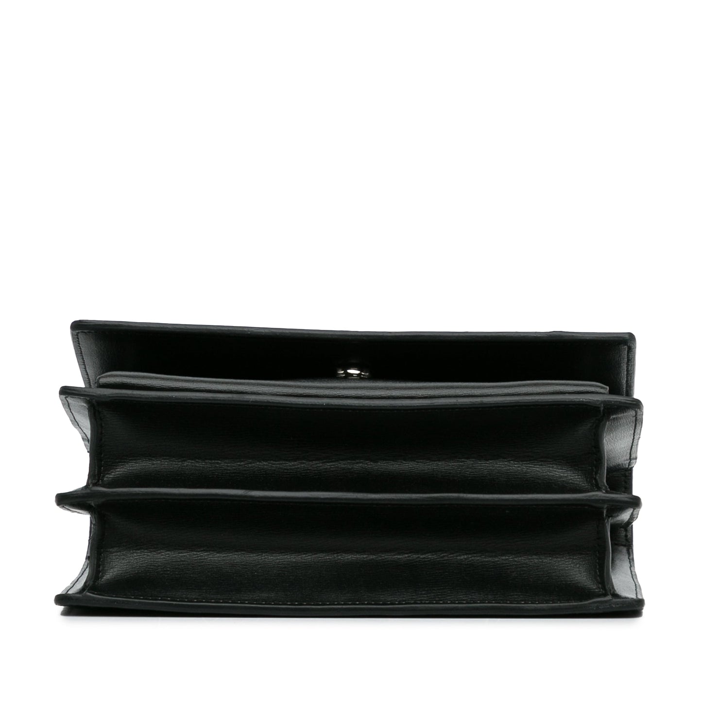 Yves Saint Laurent Sunset Medium Black Calfskin