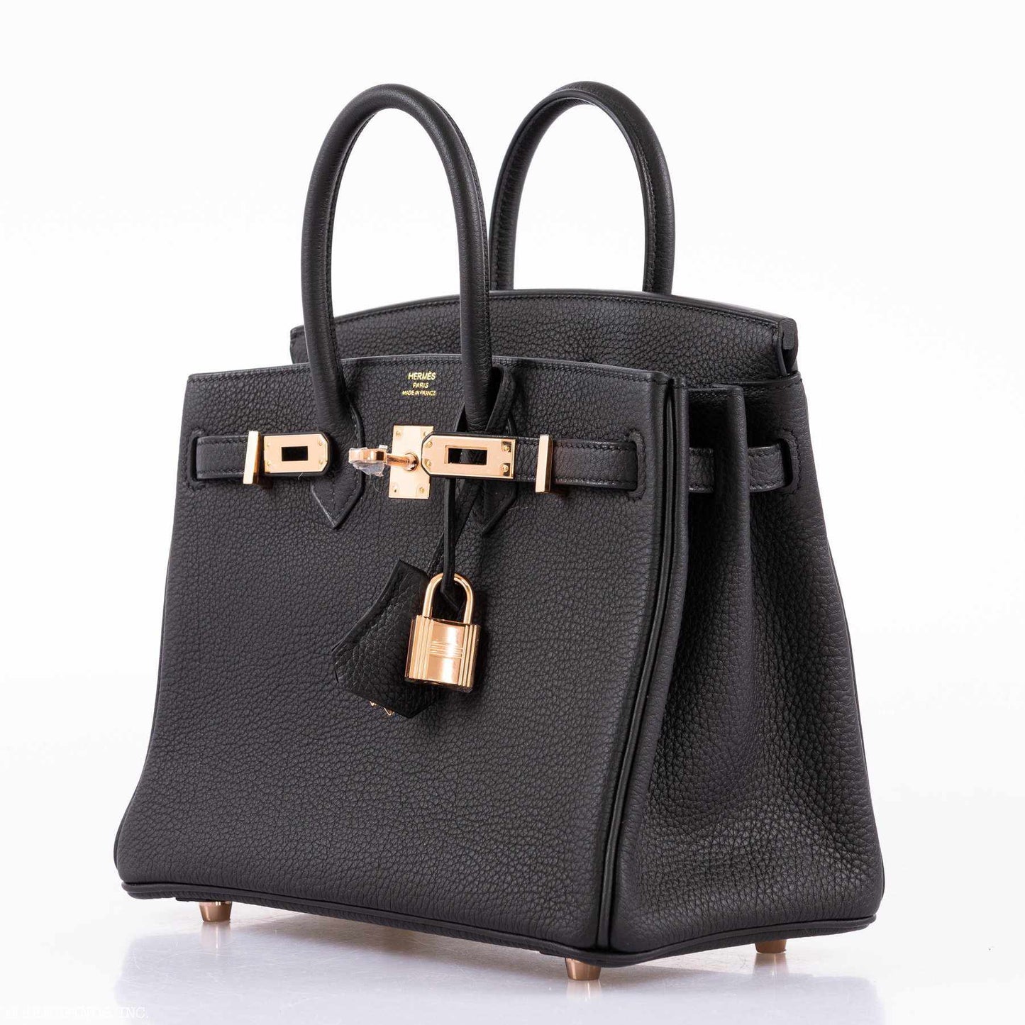 HermÃƒÆ’Ã‚Â¨s Birkin 25 Black Togo Rose Gold Hardware - 2020, Y