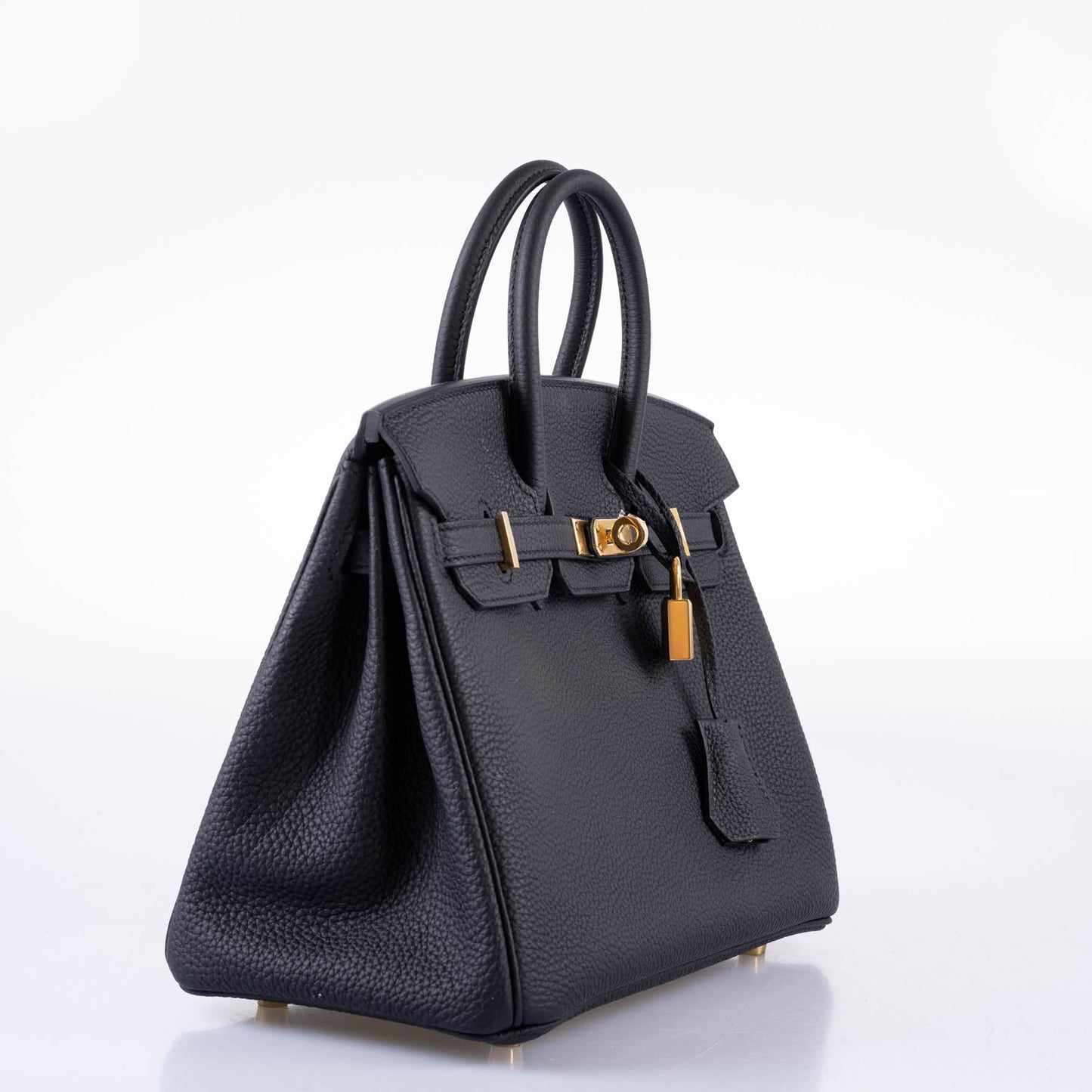 HermÃƒÆ’Ã‚Â¨s Birkin 25 Black Togo with Gold Hardware - 2020, Y