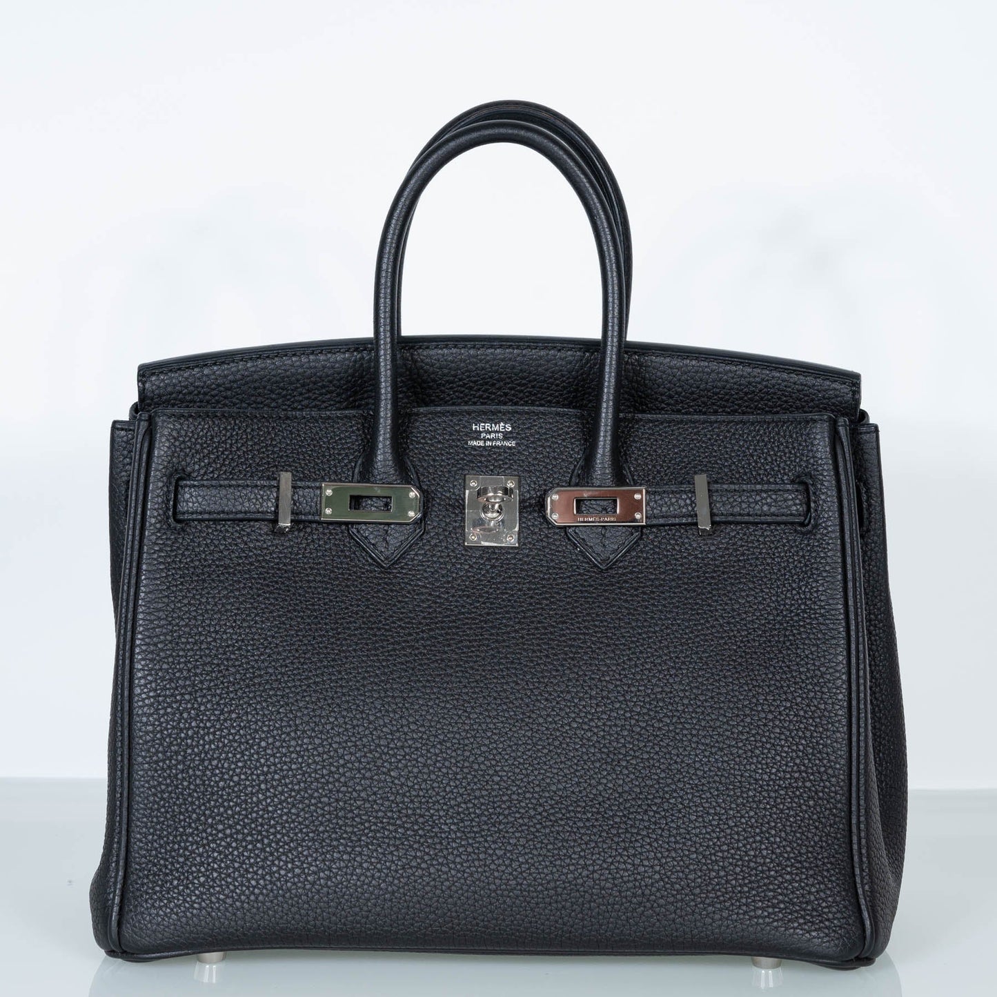 HermÃƒÆ’Ã‚Â¨s Birkin 25 Black Togo with Palladium Hardware