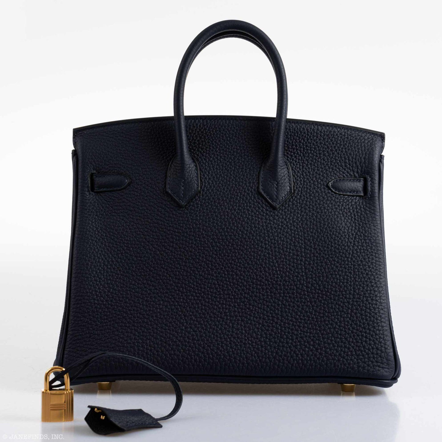 HermÃƒÆ’Ã‚Â¨s Birkin 25 Bleu Nuit Togo Gold Hardware