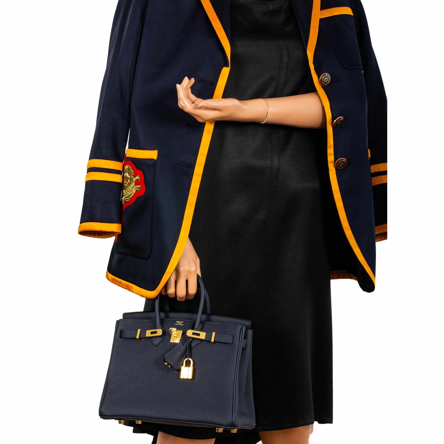 HermÃƒÆ’Ã‚Â¨s Birkin 25 Bleu Nuit Togo Gold Hardware