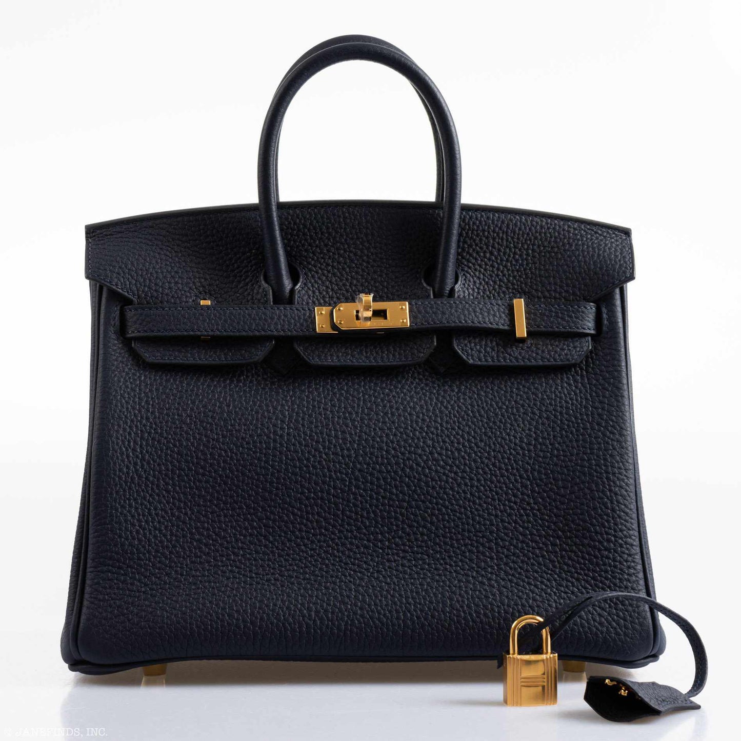 HermÃƒÆ’Ã‚Â¨s Birkin 25 Bleu Nuit Togo Gold Hardware