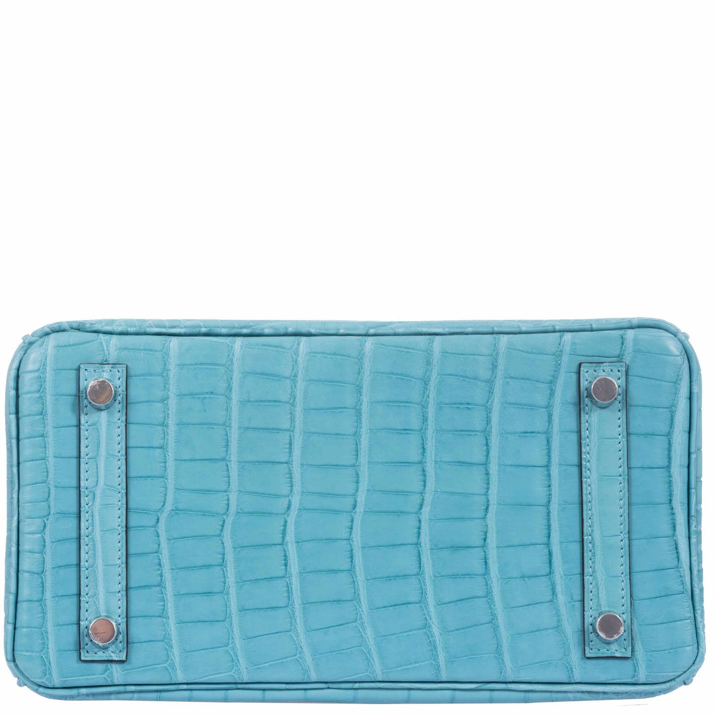 HermÃƒÆ’Ã‚Â¨s Birkin 25 Blue Saint Cyr Matte Alligator Palladium Hardware