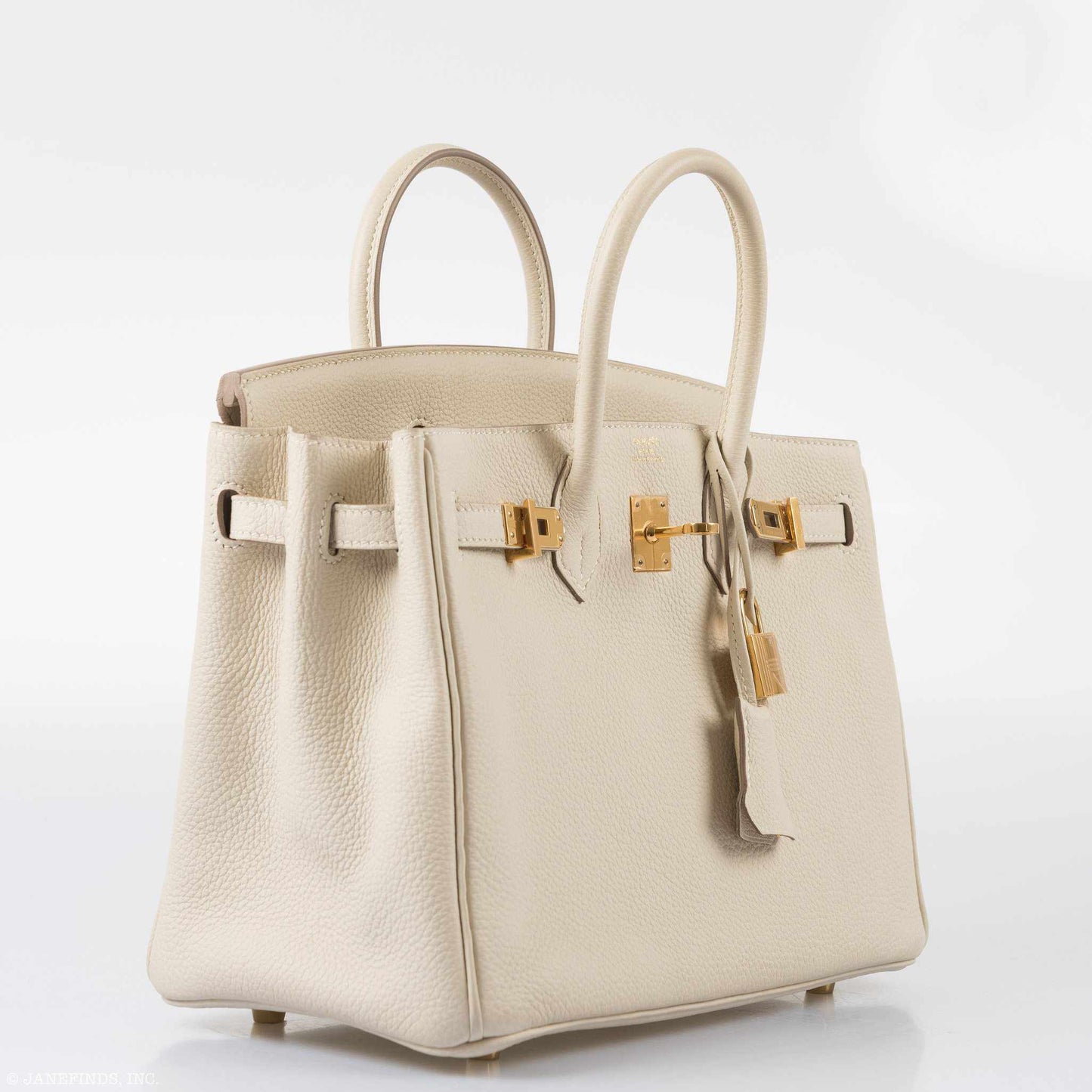 HermÃƒÆ’Ã‚Â¨s Birkin 25 Craie Togo Gold Hardware