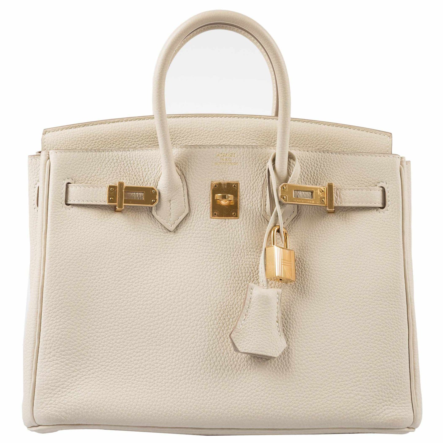 HermÃƒÆ’Ã‚Â¨s Birkin 25 Craie Togo Gold Hardware