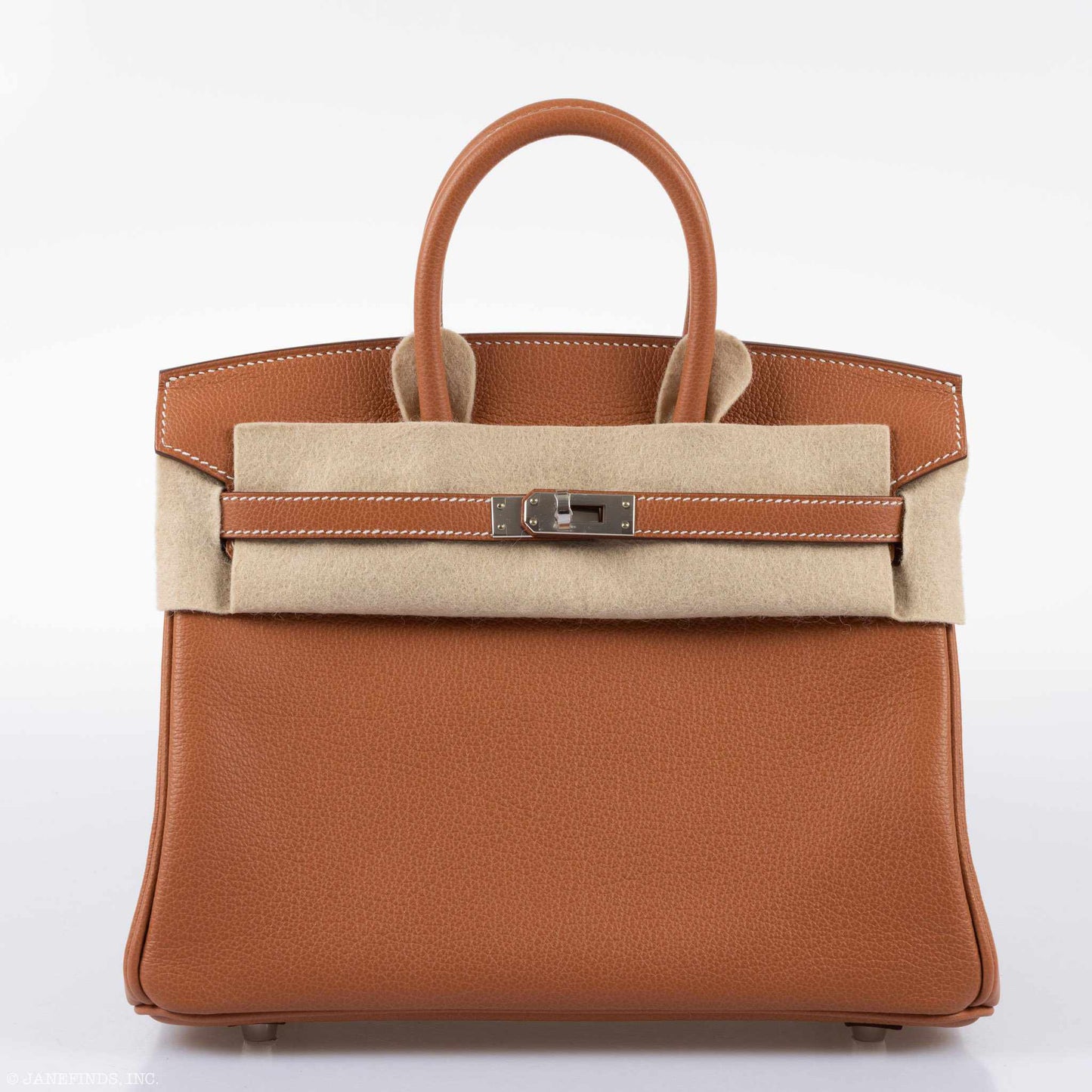 HermÃƒÆ’Ã‚Â¨s Birkin 25 Gold Taurillon Novillo Palladium Hardware