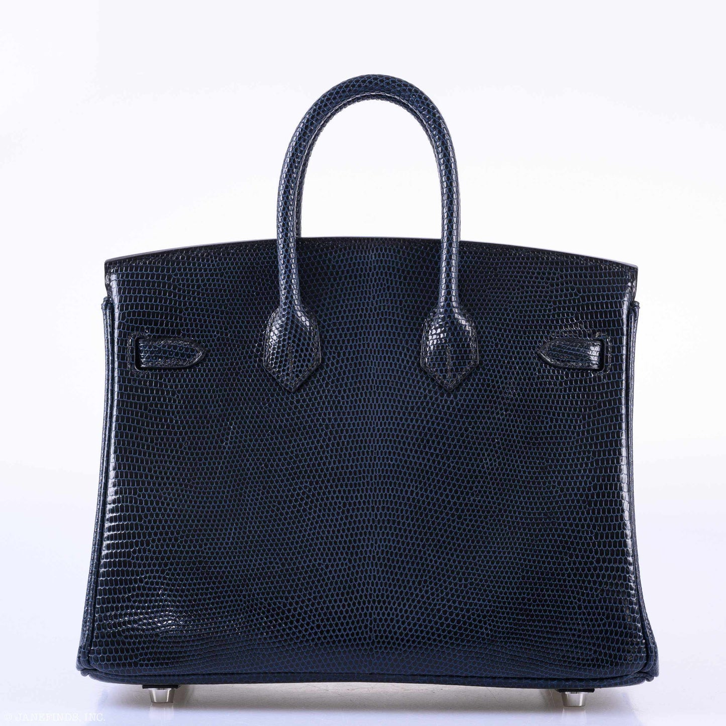 HermÃƒÆ’Ã‚Â¨s Birkin 25 Indigo Lizard Palladium Hardware - 2019